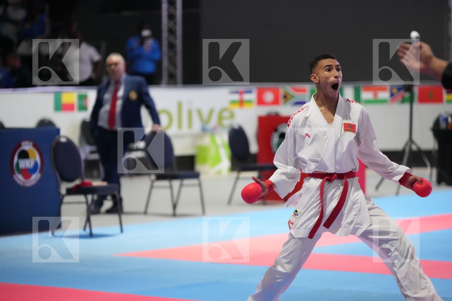 Kumite final bout featuring SAMIR SADINI & TALLA BEYE