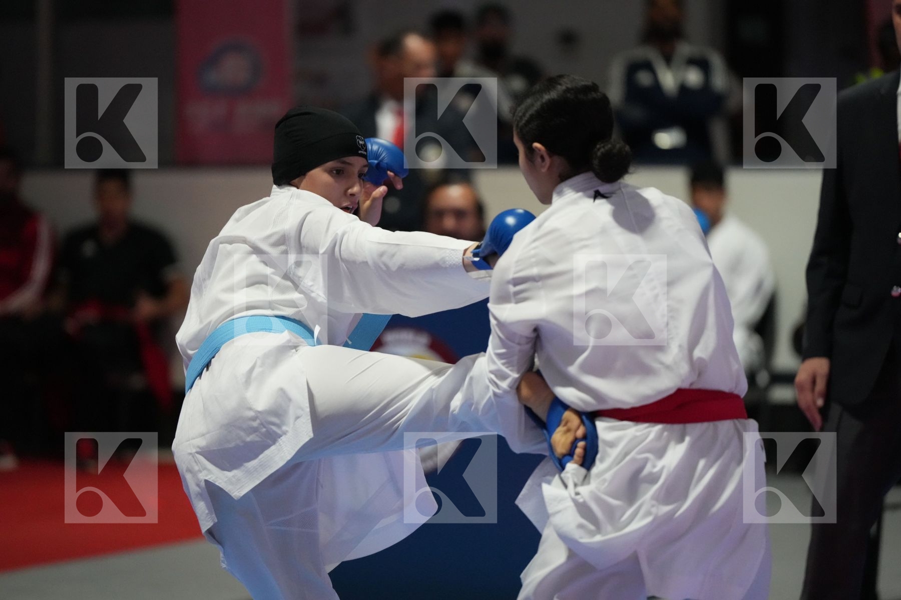 Kumite final bout featuring MALAK ELBARBARY & SALMA HAFED