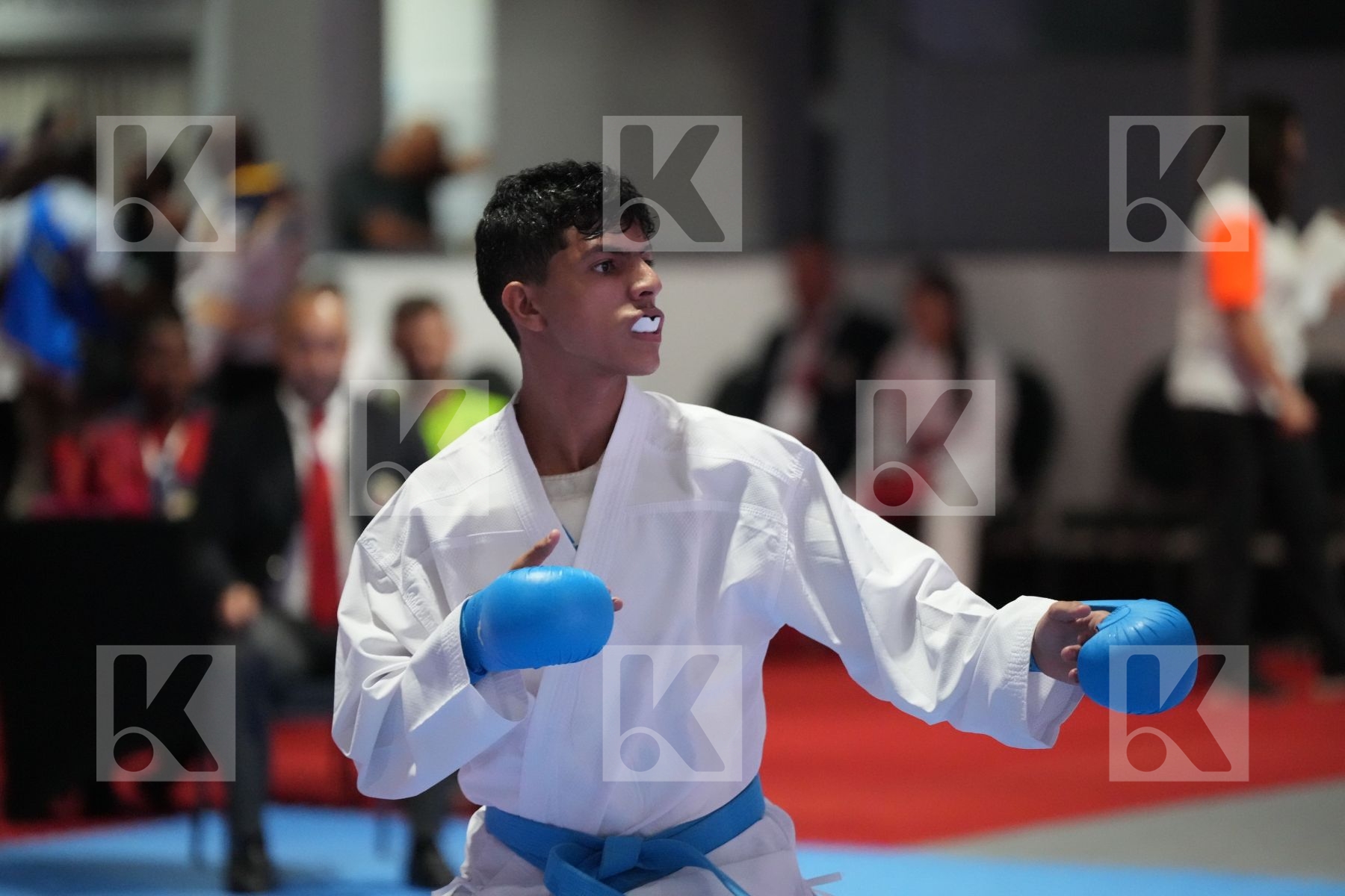 Kumite final bout featuring MOHANED  RAHMOUNI  & FATHULLAH ALFAREETEES