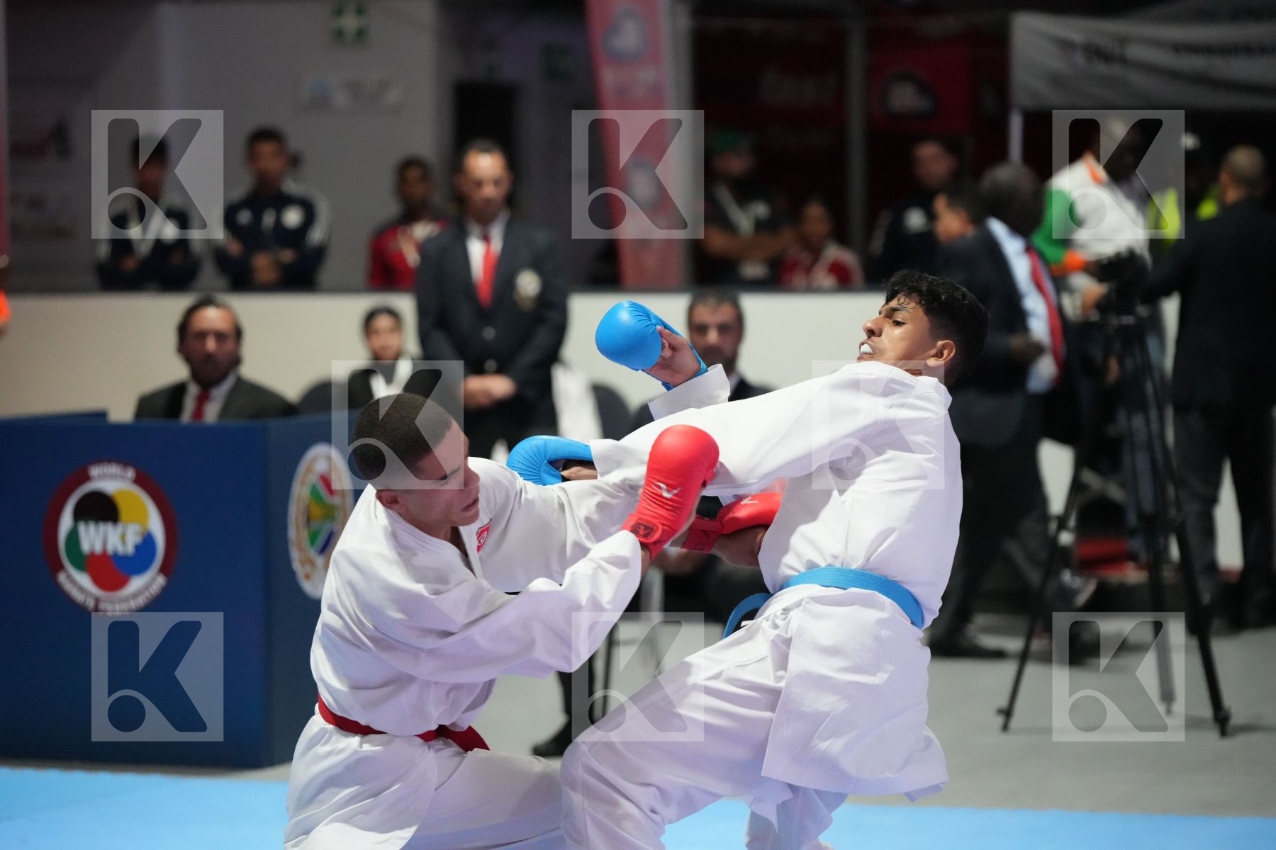Kumite final bout featuring MOHANED  RAHMOUNI  & FATHULLAH ALFAREETEES