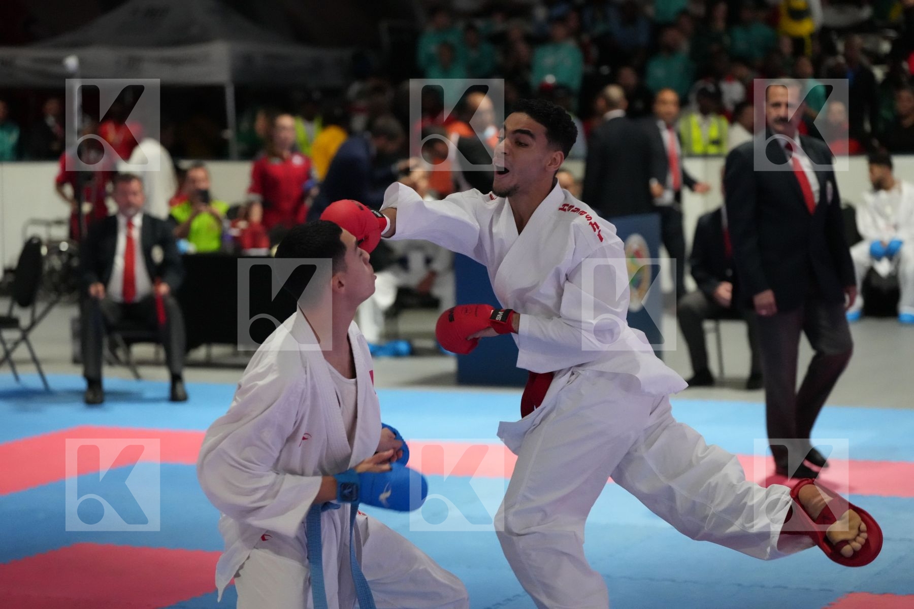 Kumite final bout featuring MOHAMED ANIS SAADI & ZAID SLASSI