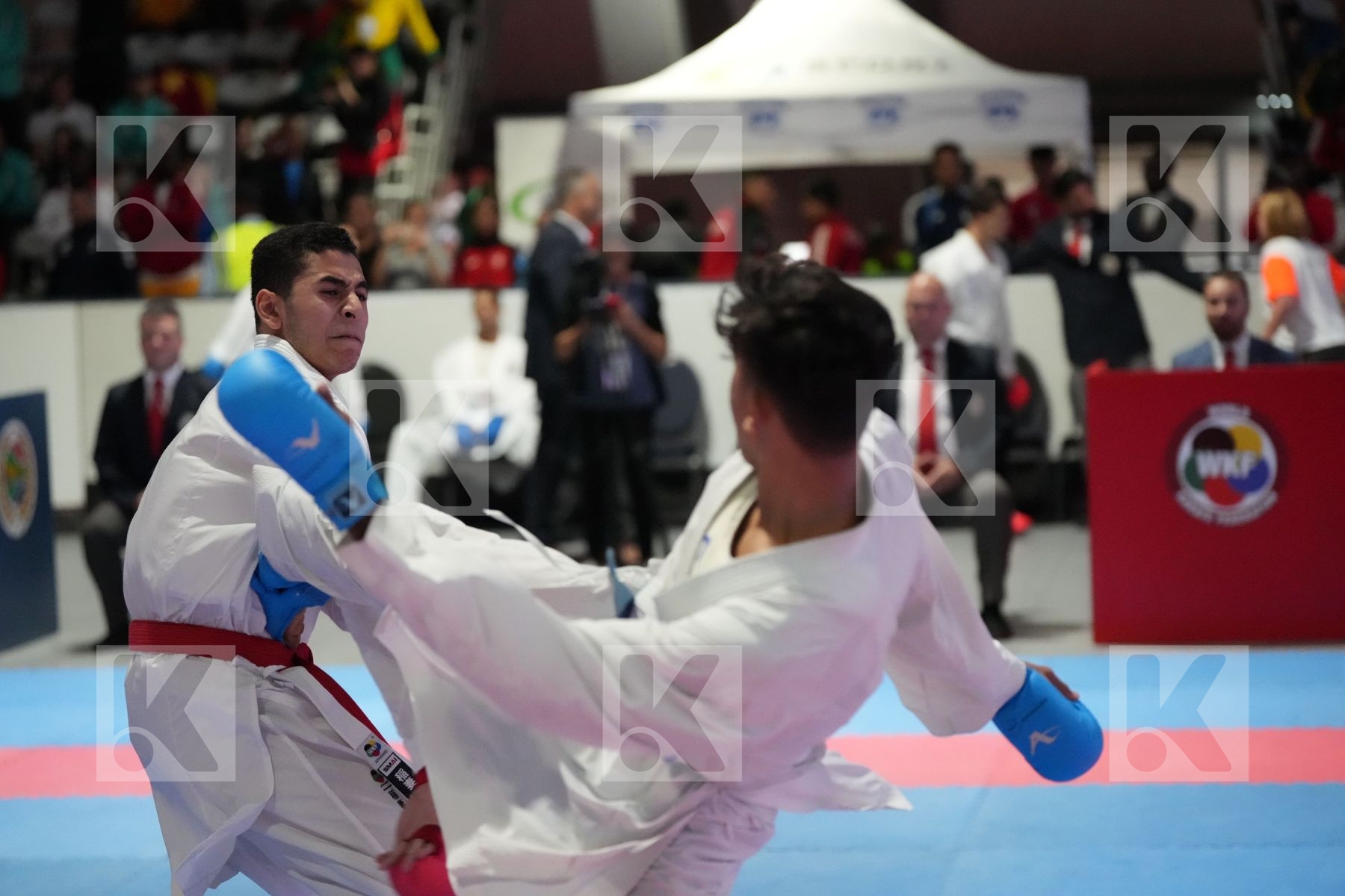 Kumite final bout featuring SANAMA BODO ROSE BRITANY & RAHMA TOLBA