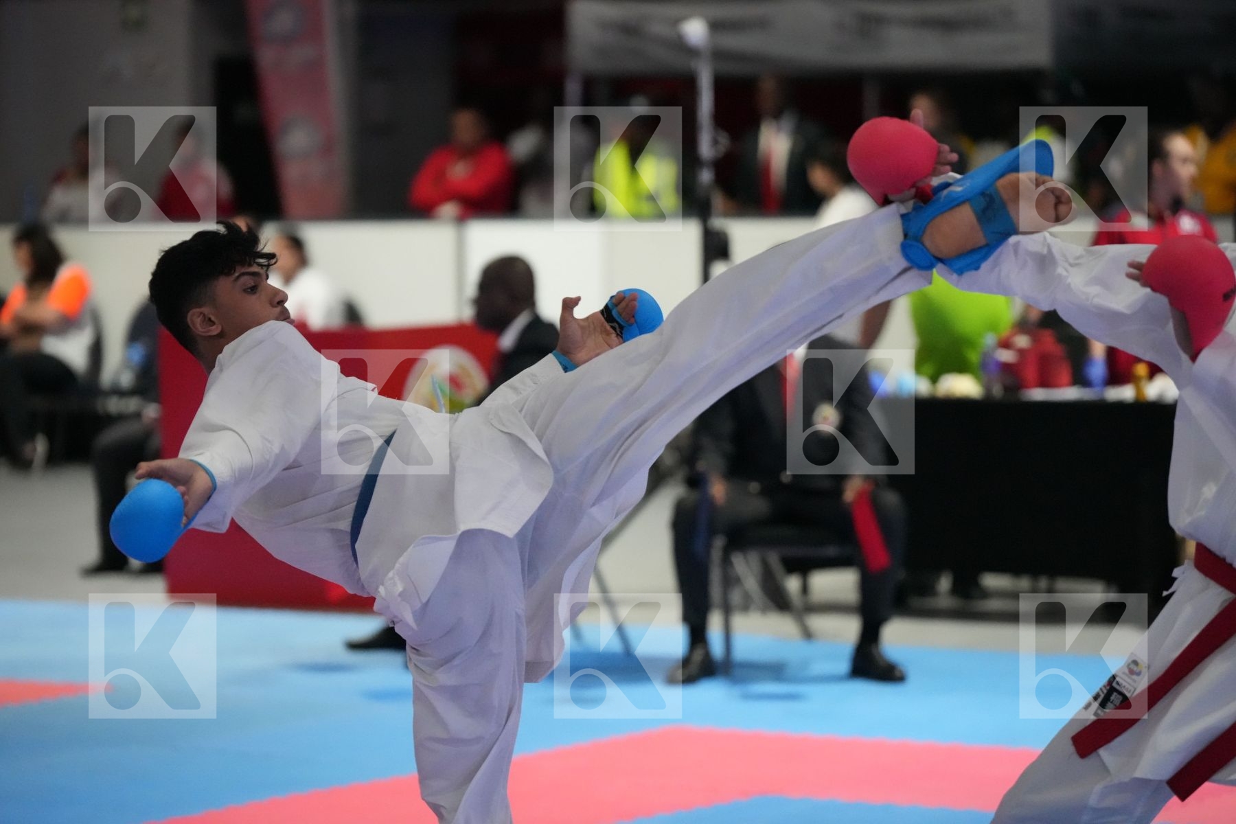 Kumite final bout featuring SANAMA BODO ROSE BRITANY & RAHMA TOLBA