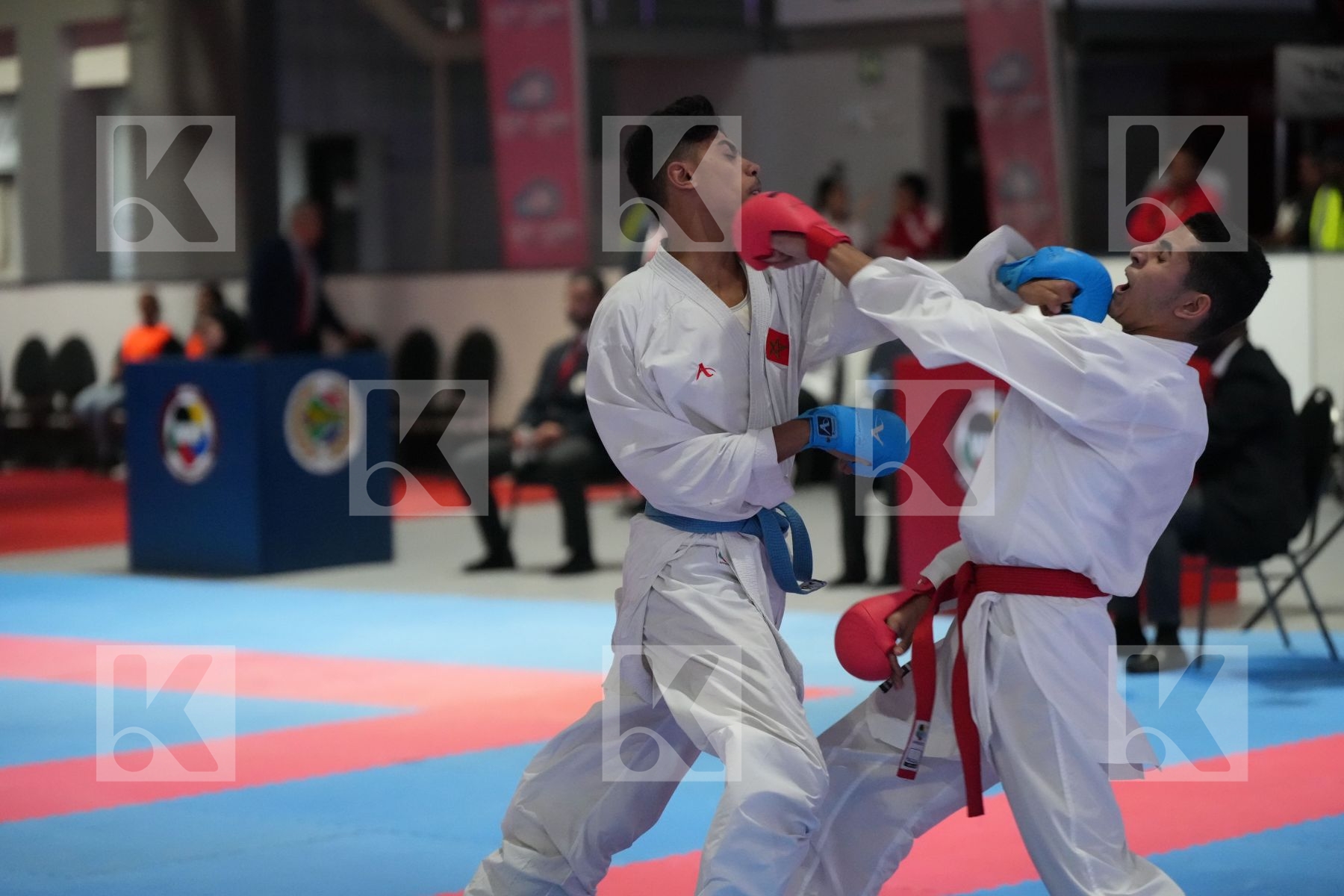 Kumite final bout featuring SANAMA BODO ROSE BRITANY & RAHMA TOLBA