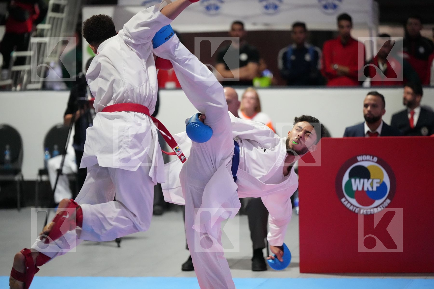 Kumite final bout featuring WADIE SASSIOUI & YOUSSEF FARAG