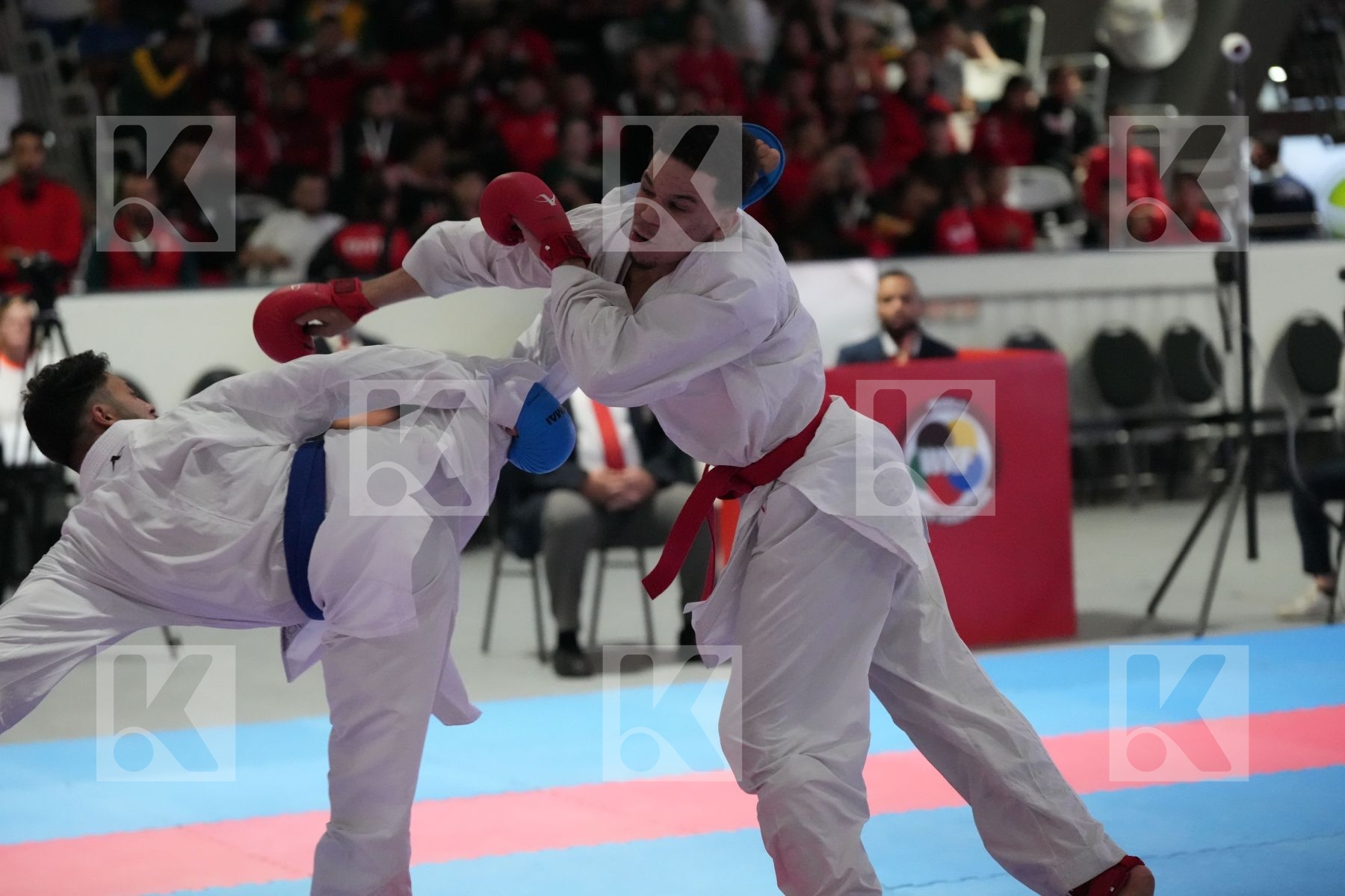 Kumite final bout featuring WADIE SASSIOUI & YOUSSEF FARAG