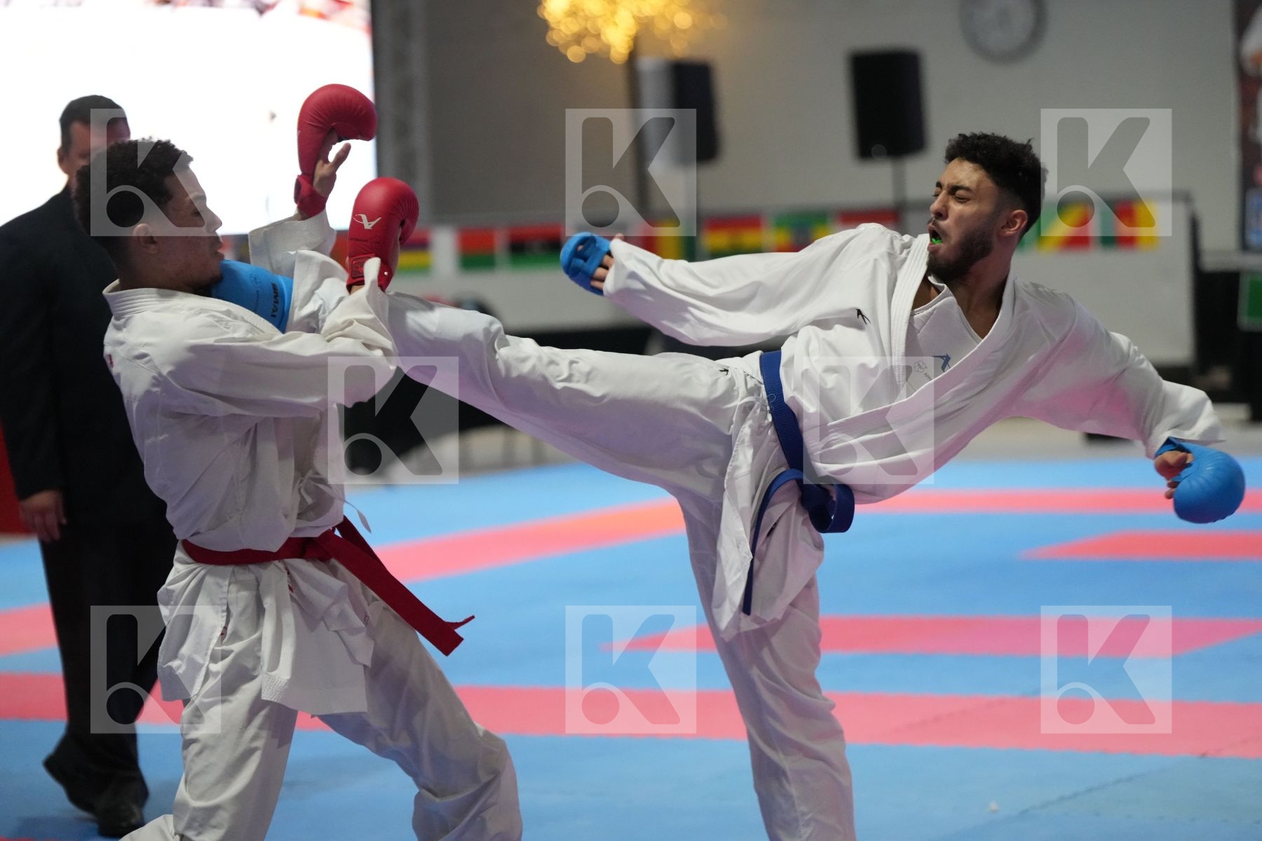 Kumite final bout featuring WADIE SASSIOUI & YOUSSEF FARAG
