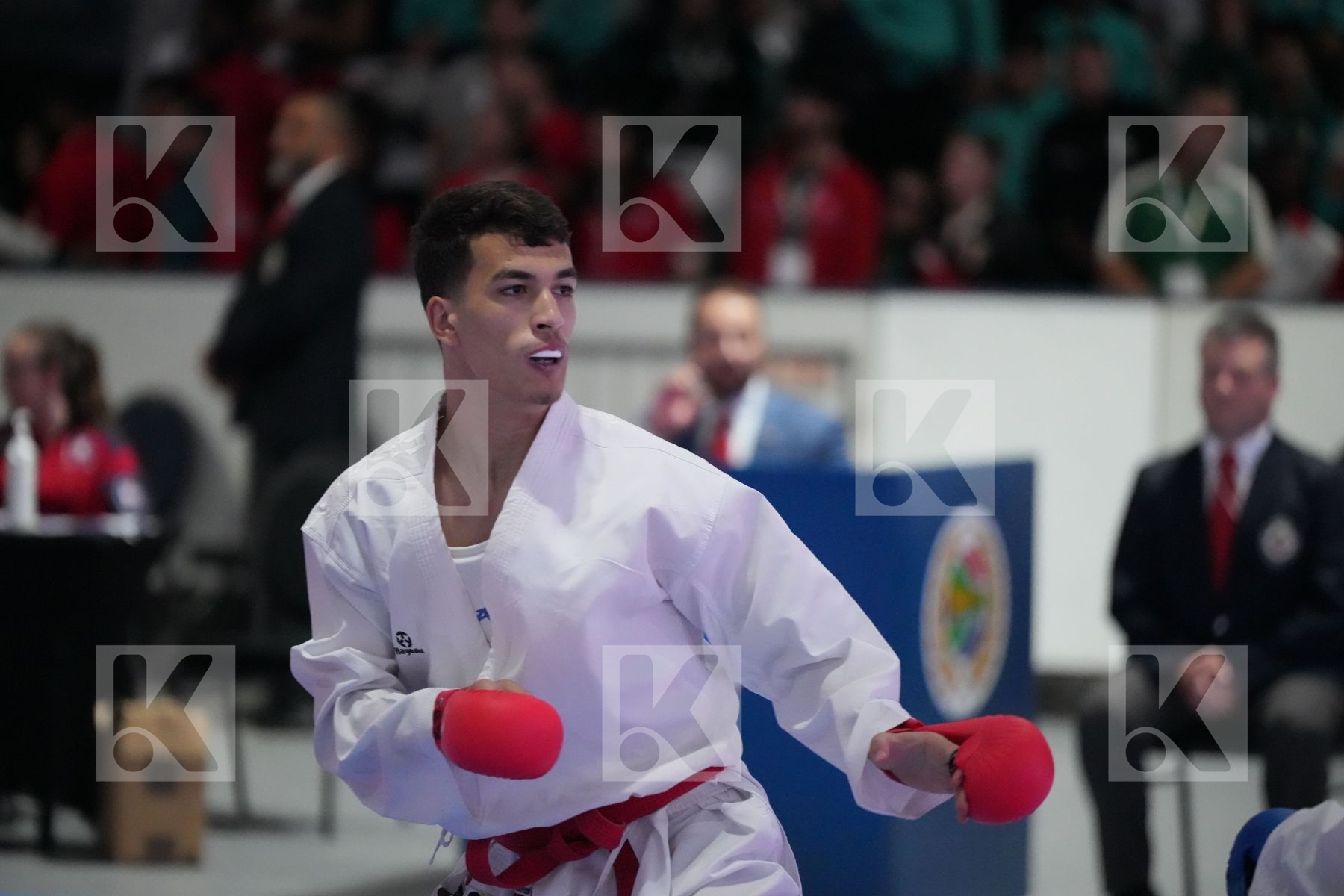 Kumite final bout featuring ANIS  BENRABAH  & OMAR OSMAN