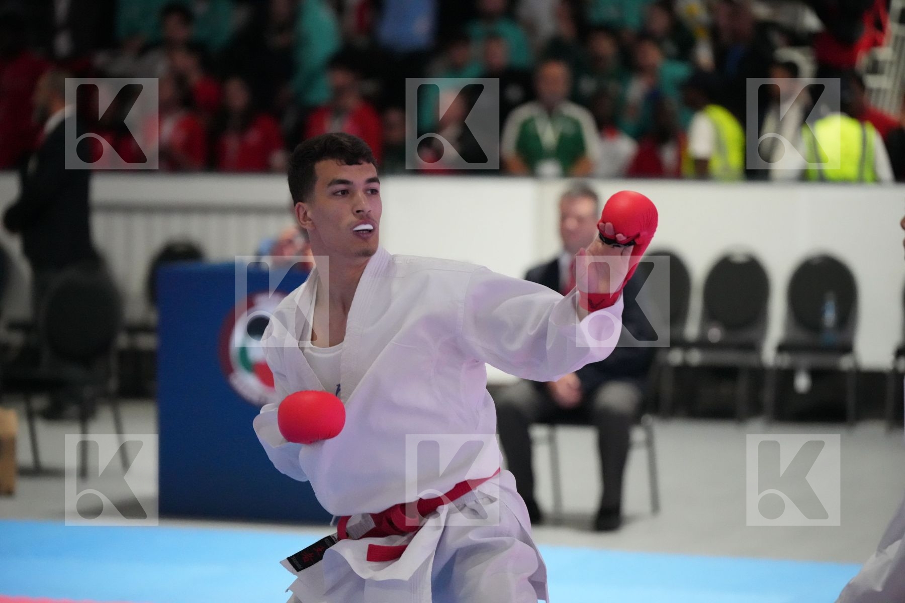 Kumite final bout featuring ANIS  BENRABAH  & OMAR OSMAN