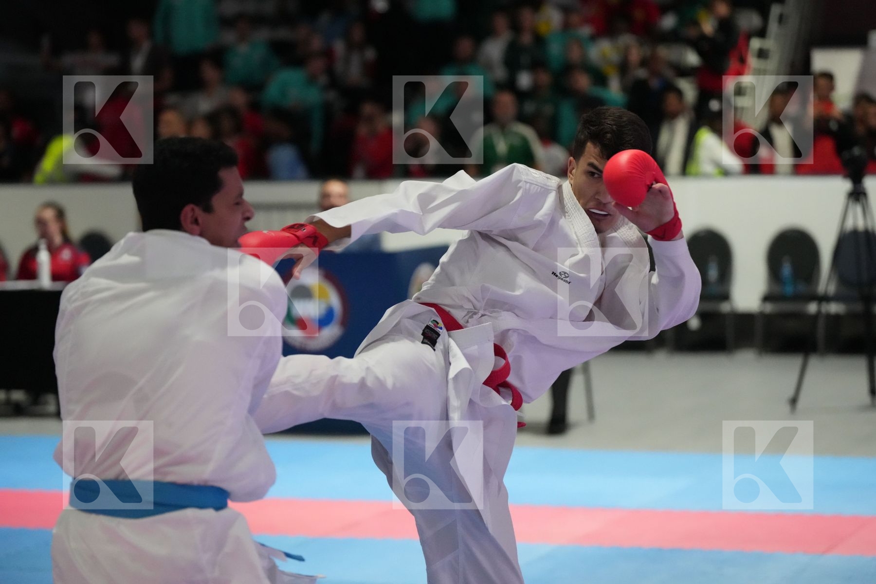 Kumite final bout featuring ANIS  BENRABAH  & OMAR OSMAN