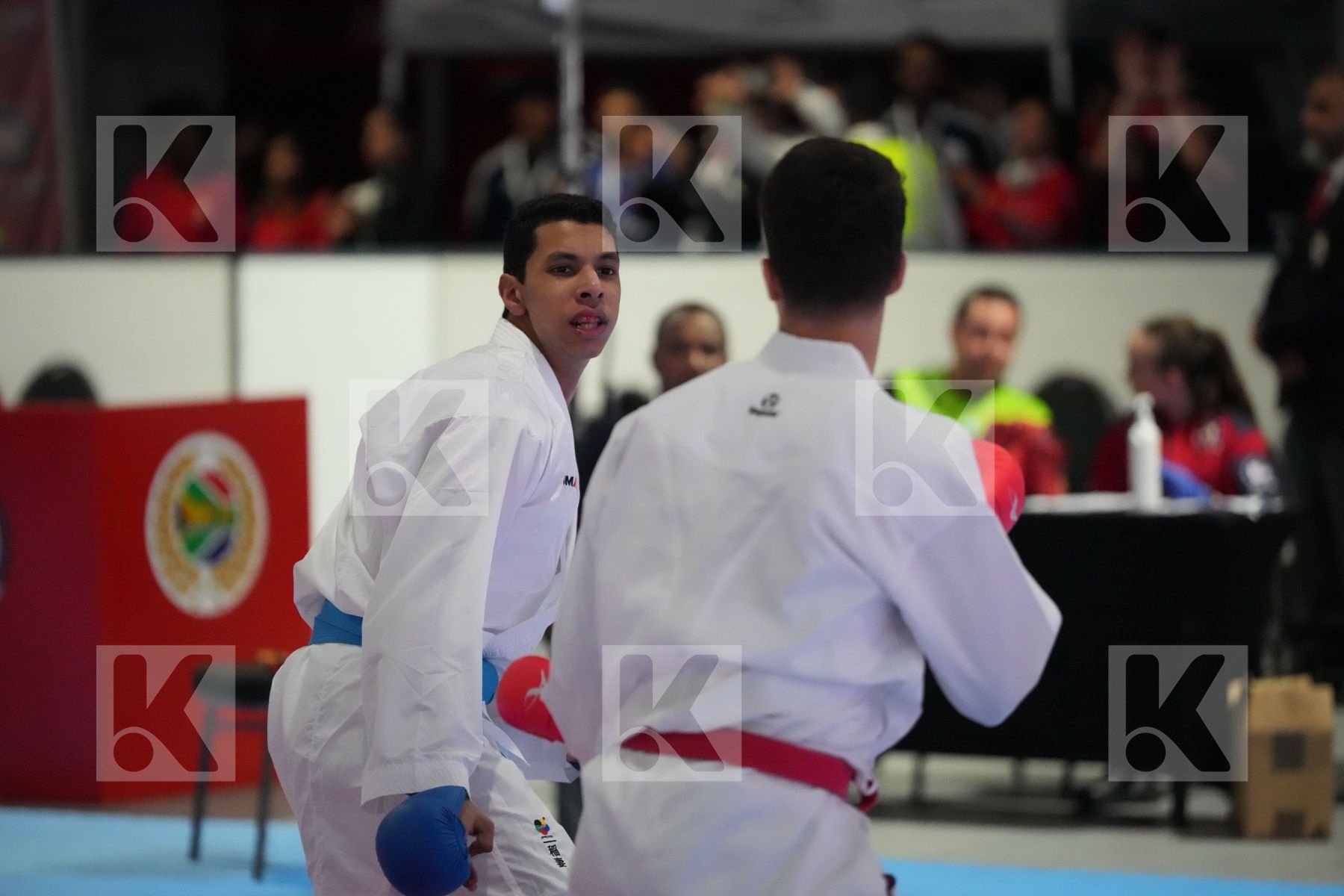 Kumite final bout featuring ANIS  BENRABAH  & OMAR OSMAN