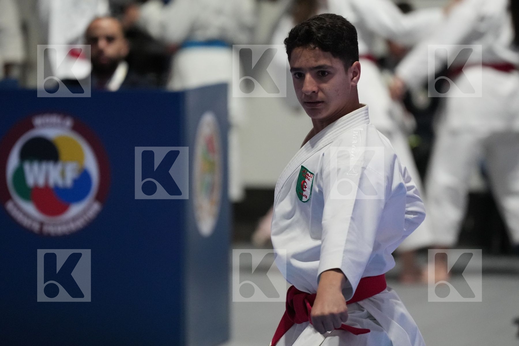 Kata bronze bout featuring BADR EDDINE BENLATRECHE