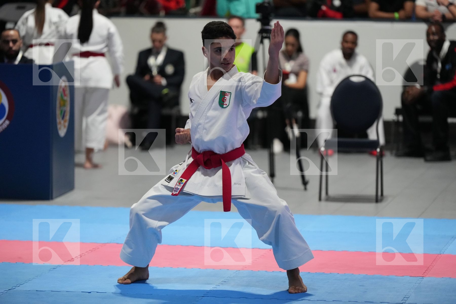 Kata bronze bout featuring BADR EDDINE BENLATRECHE