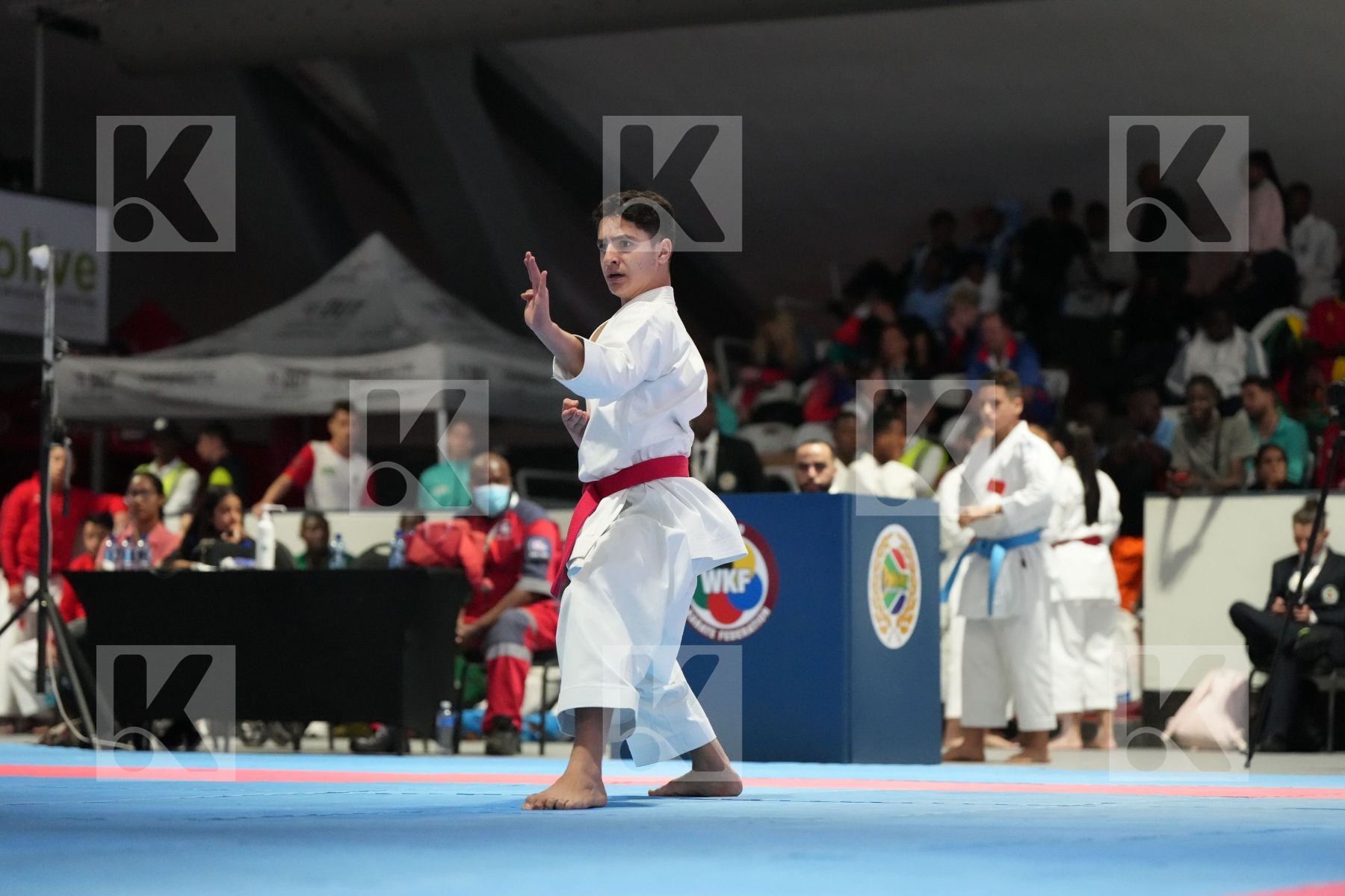 Kata bronze bout featuring BADR EDDINE BENLATRECHE