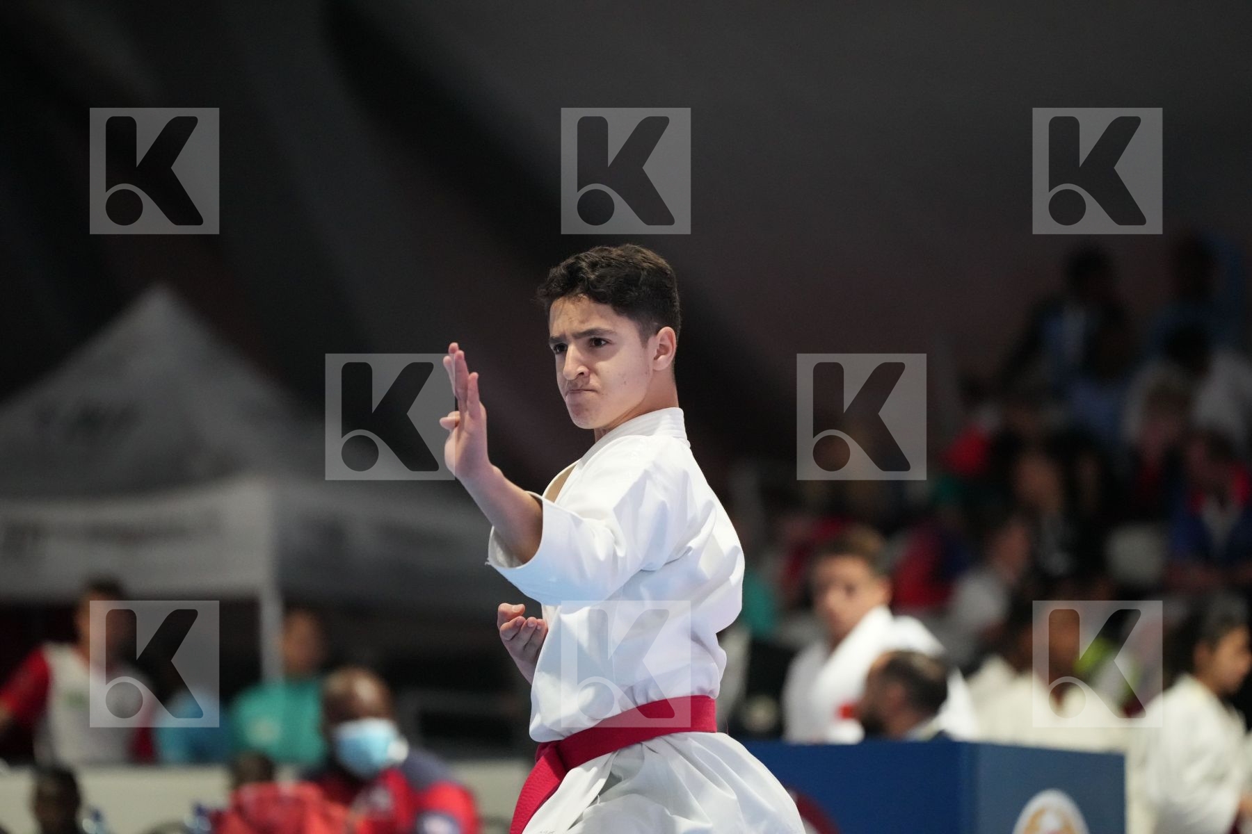 Kata bronze bout featuring BADR EDDINE BENLATRECHE
