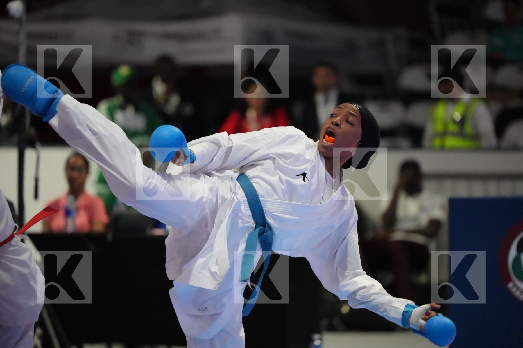 Kumite final bout featuring LOUIZA ABOURICHE & AHLAM YOUSSEF