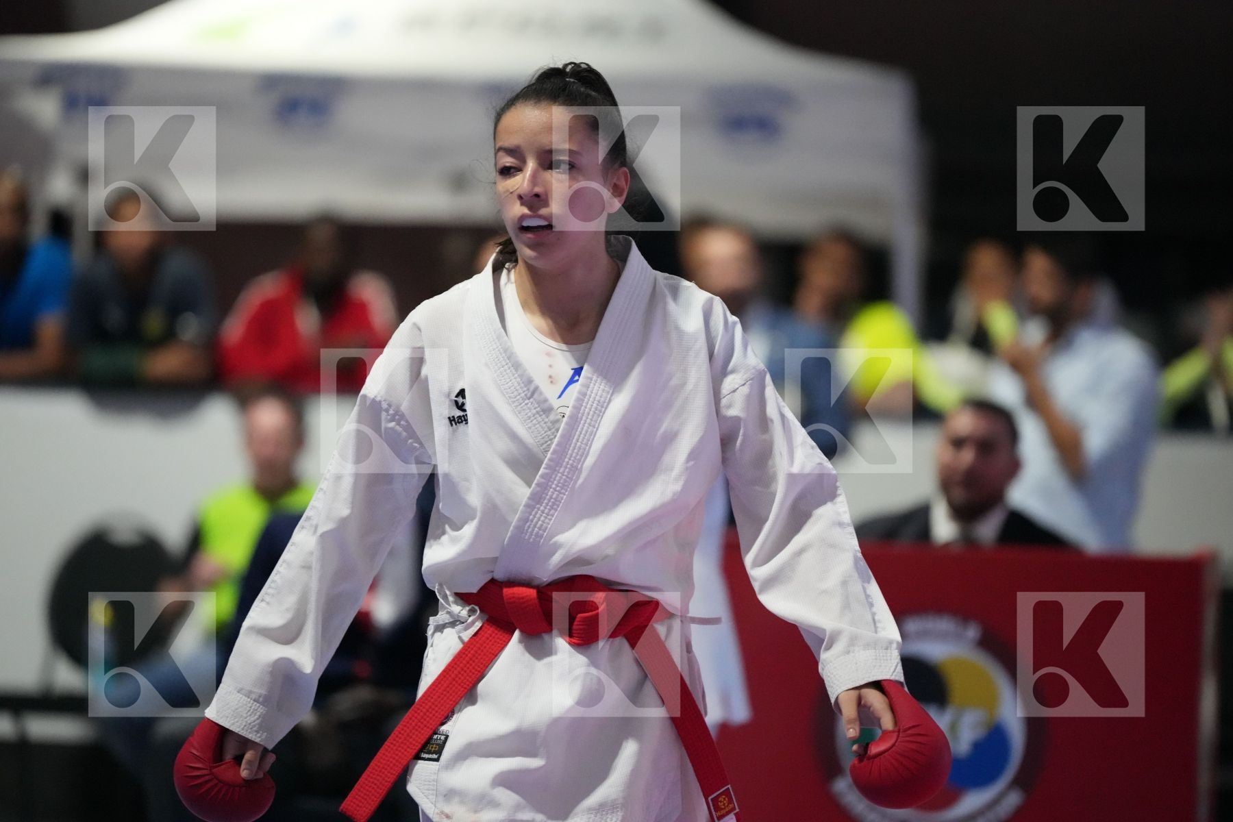 Kumite final bout featuring LOUIZA ABOURICHE & AHLAM YOUSSEF