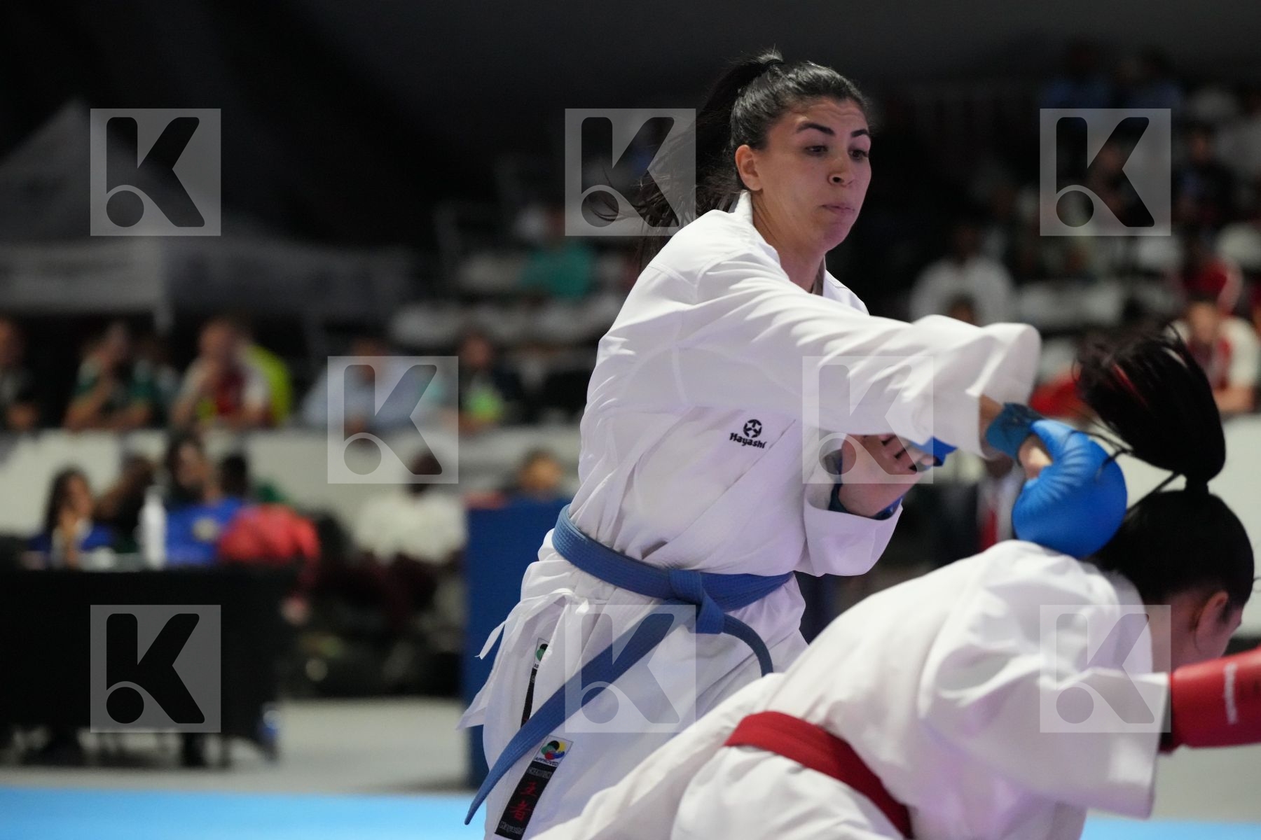 Kumite final bout featuring WAFA MAHJOUB & CHAIMA MIDI
