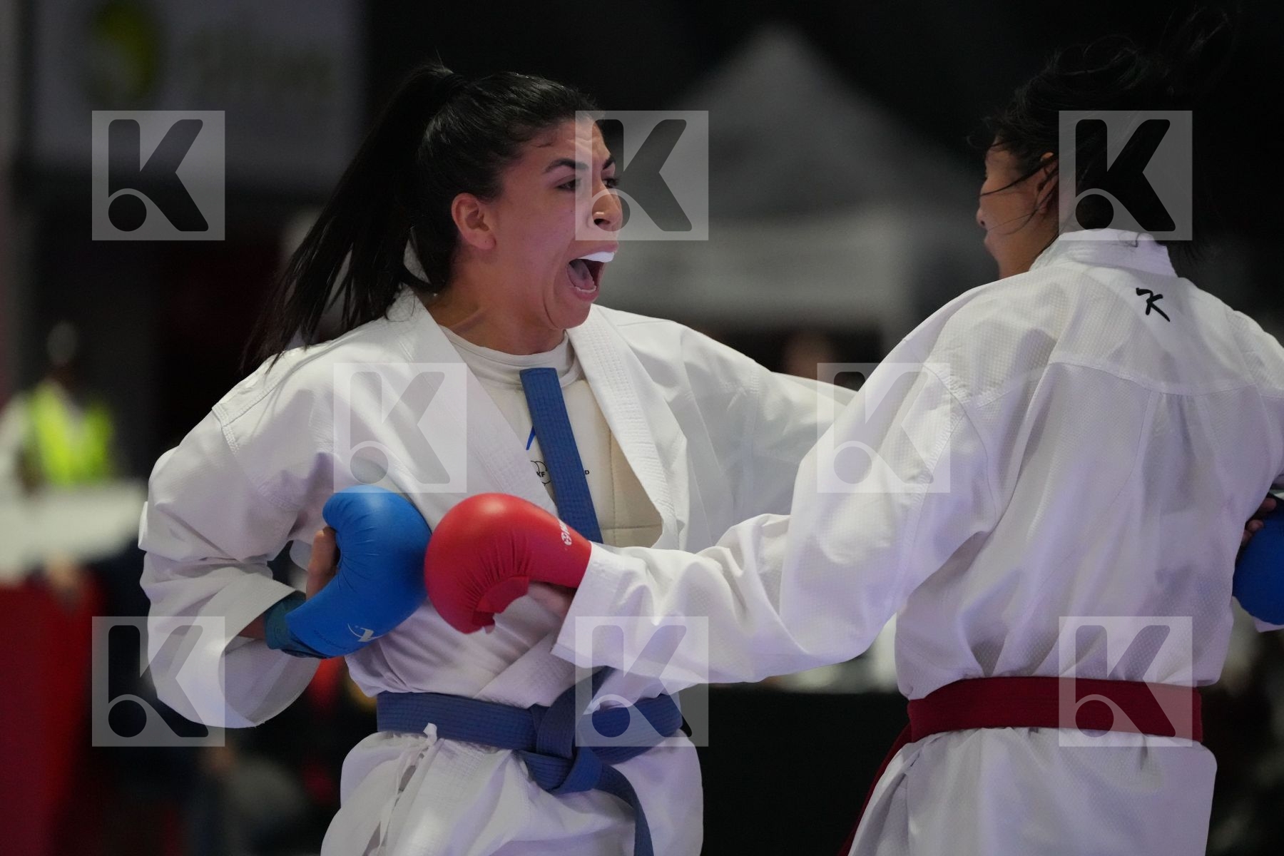 Kumite final bout featuring WAFA MAHJOUB & CHAIMA MIDI
