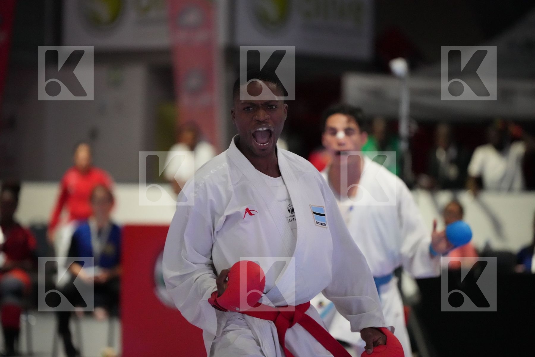 Kumite final bout featuring GOFAONE MOSUPIEMANG & SAID OUBAYA