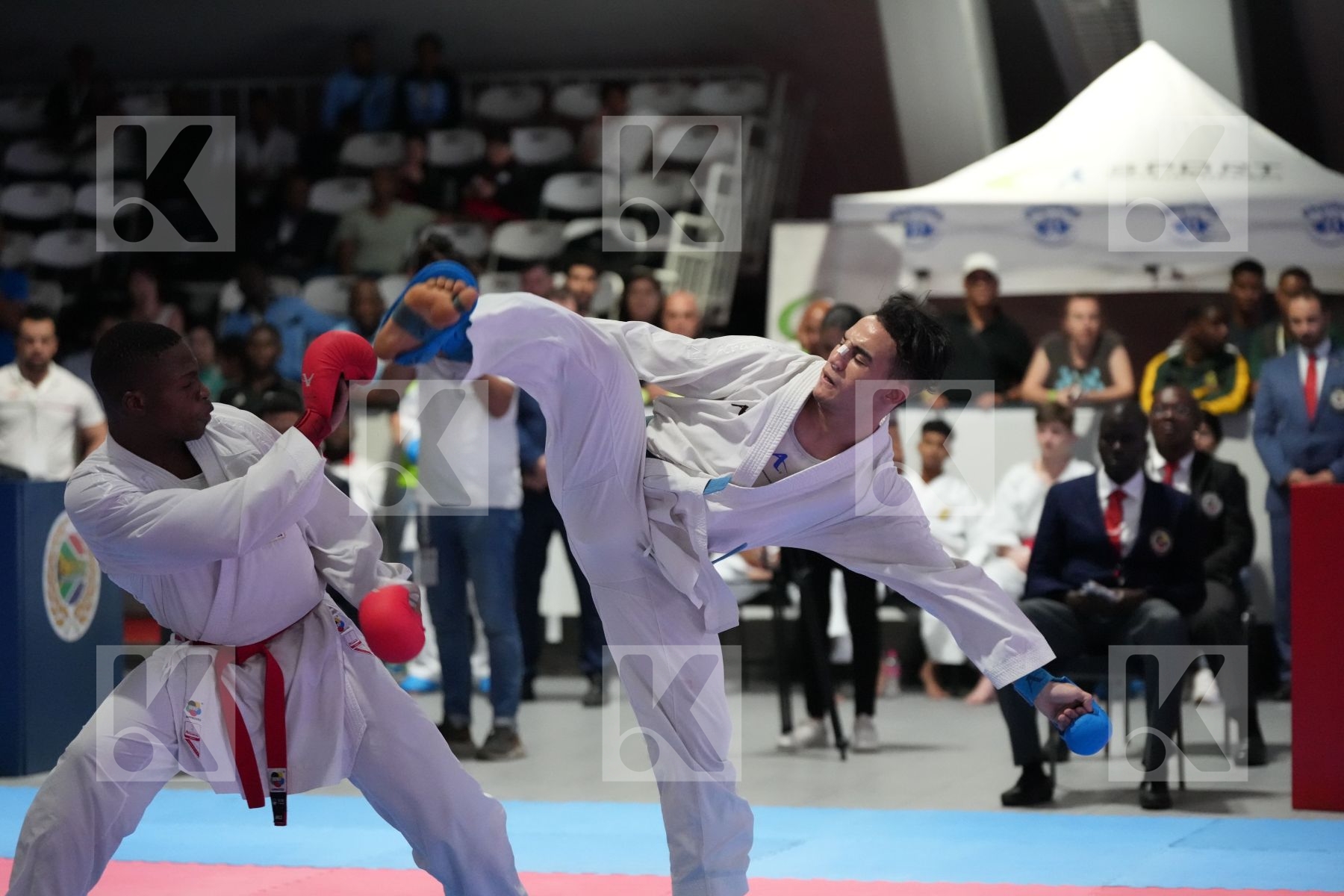 Kumite final bout featuring GOFAONE MOSUPIEMANG & SAID OUBAYA