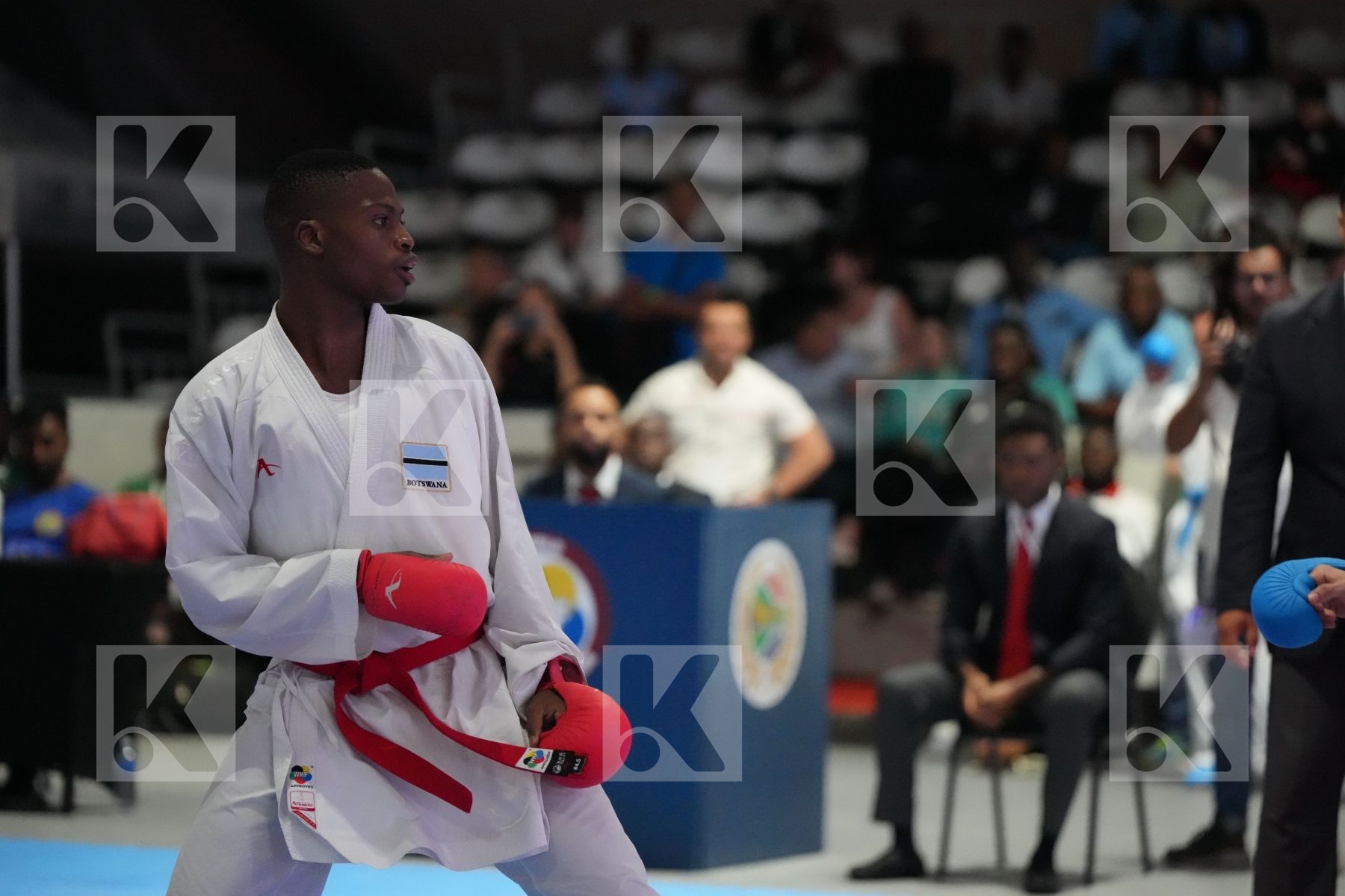 Kumite final bout featuring GOFAONE MOSUPIEMANG & SAID OUBAYA