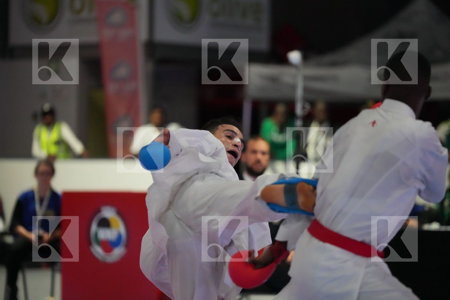 Kumite final bout featuring GOFAONE MOSUPIEMANG & SAID OUBAYA