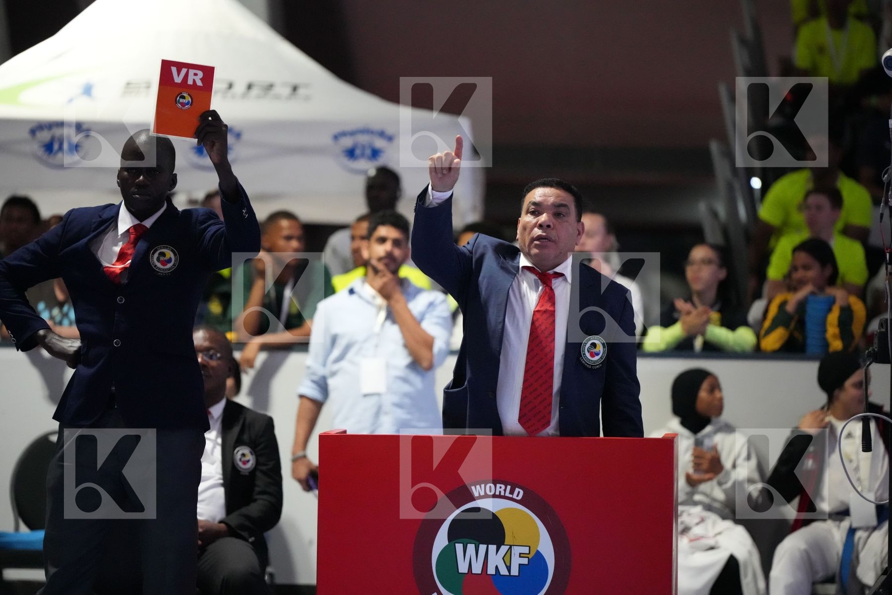 Kumite final bout featuring FERYAL ABDELAZIZ & DANIELLE VAN WYK