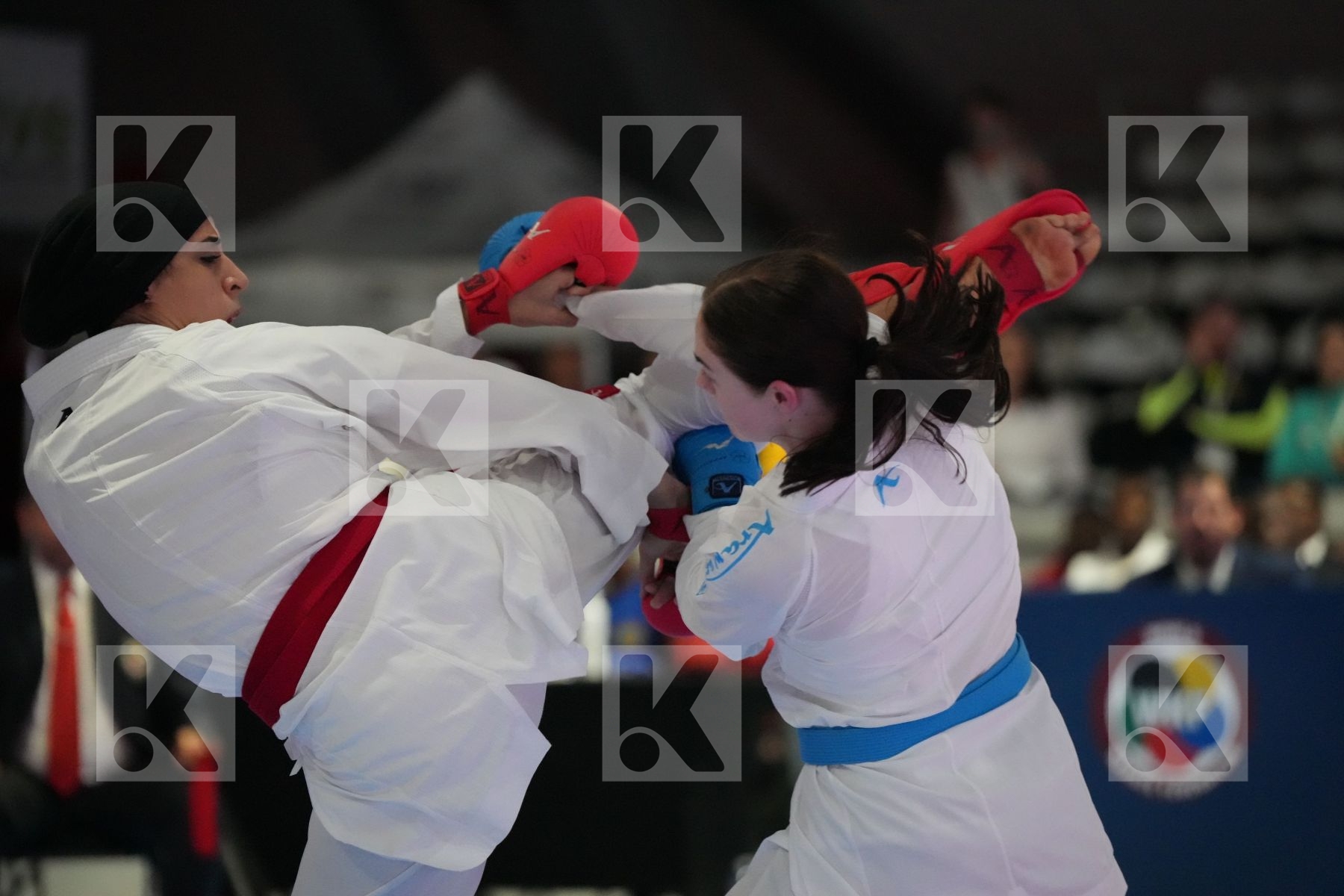 Kumite final bout featuring FERYAL ABDELAZIZ & DANIELLE VAN WYK