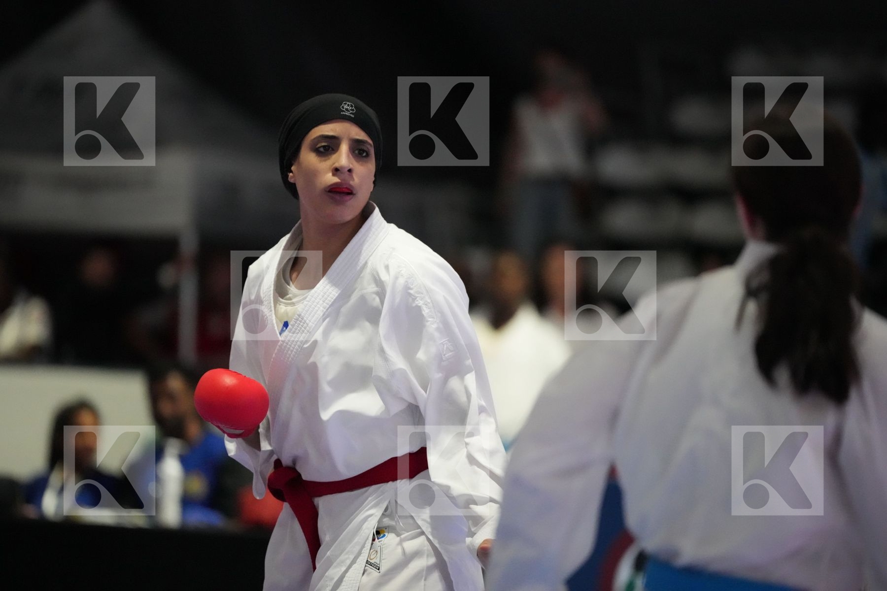 Kumite final bout featuring FERYAL ABDELAZIZ & DANIELLE VAN WYK