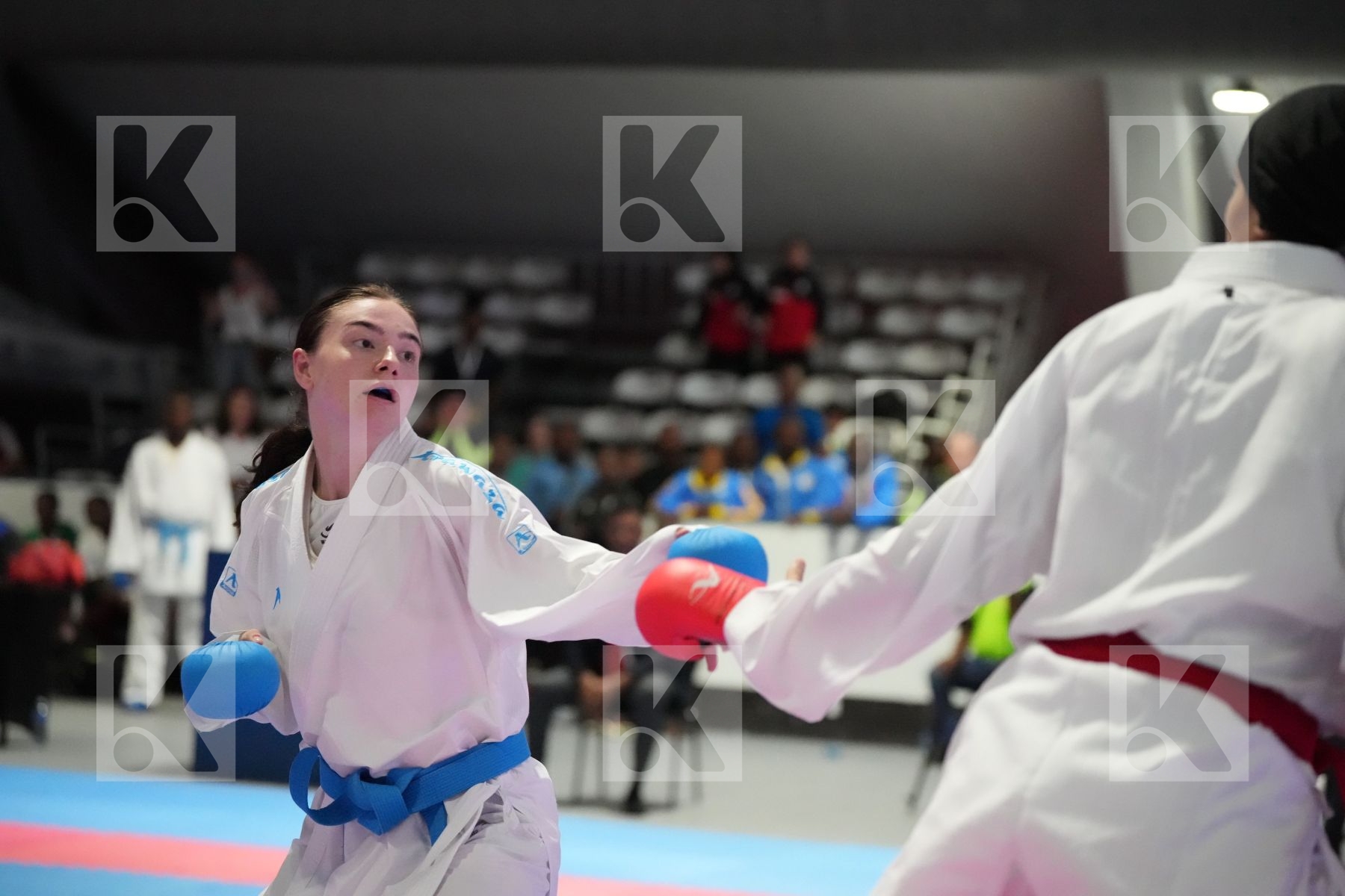 Kumite final bout featuring FERYAL ABDELAZIZ & DANIELLE VAN WYK