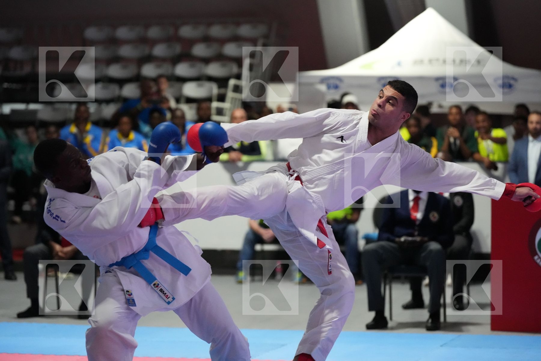 Kumite final bout featuring YOUSSEF BADAWY & TSHIPATA KALALA