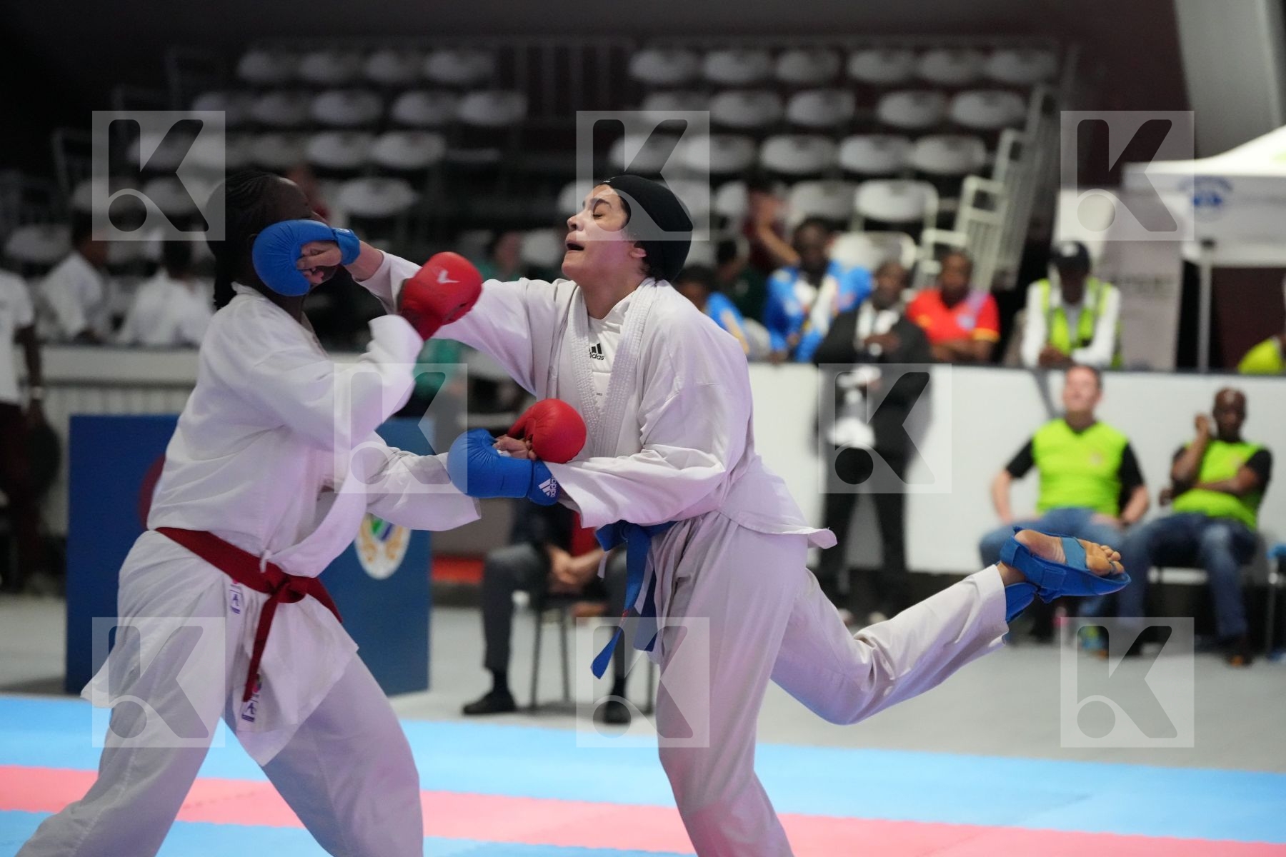 Kumite final bout featuring NDEYE CODOU CISSE & MENNA SHAABAN OKILA