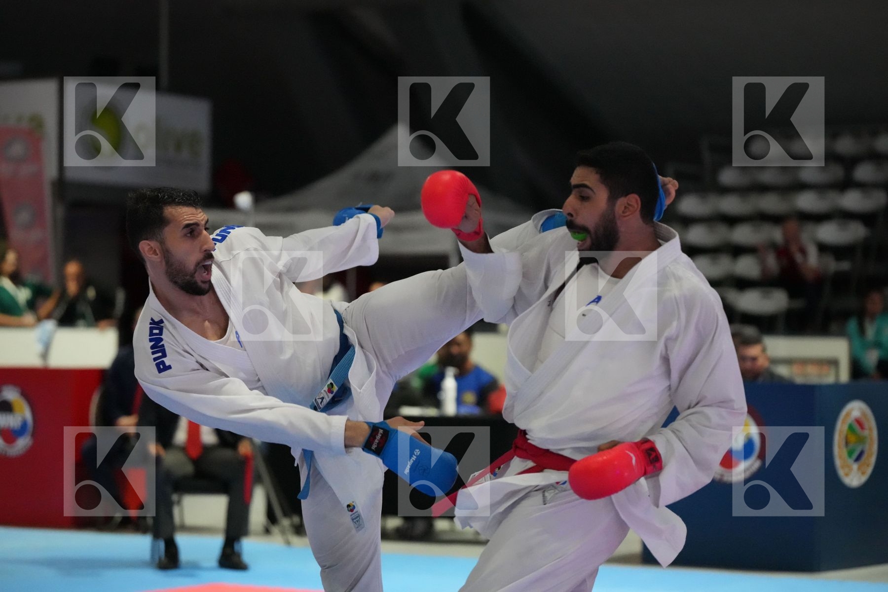 Kumite final bout featuring TAHA TAREK MAHMOUD & HOCINE DAIKHI