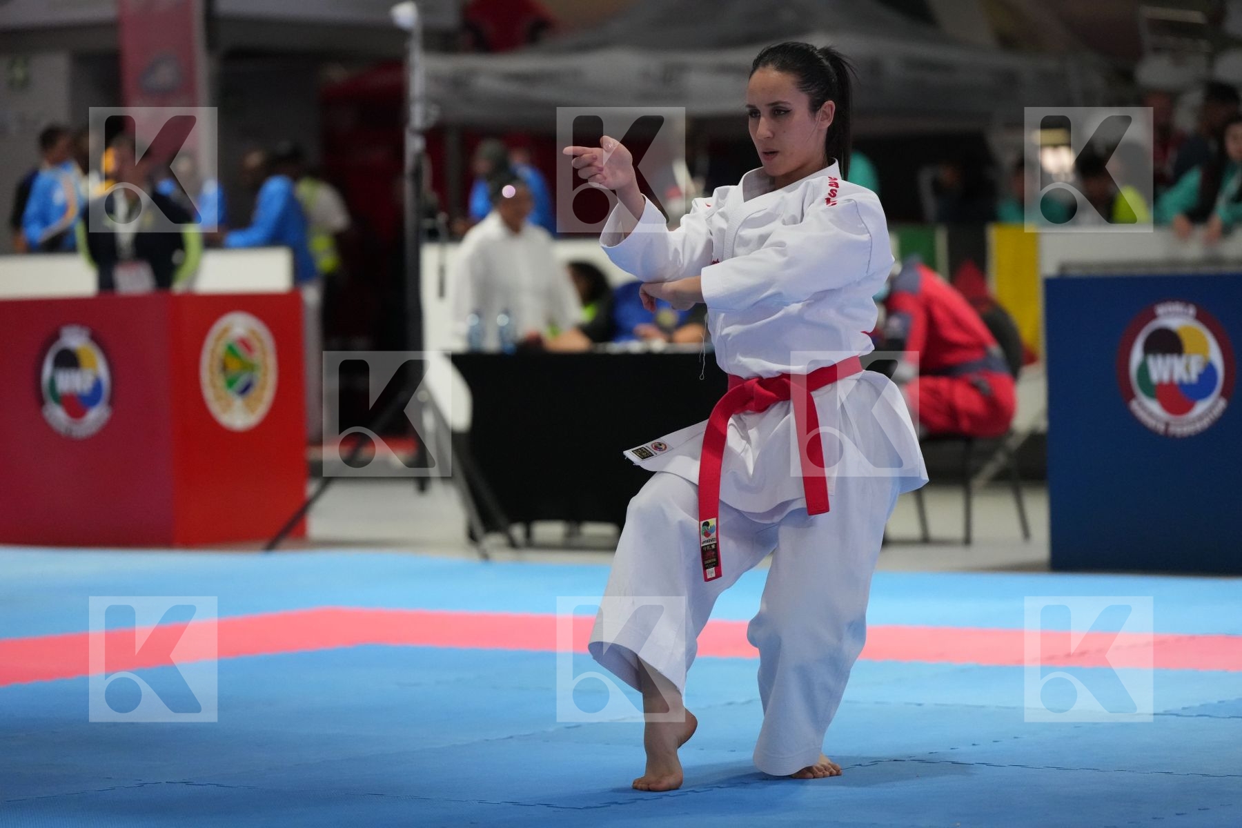 Kata bronze bout featuring NARIMENE DAHLEB