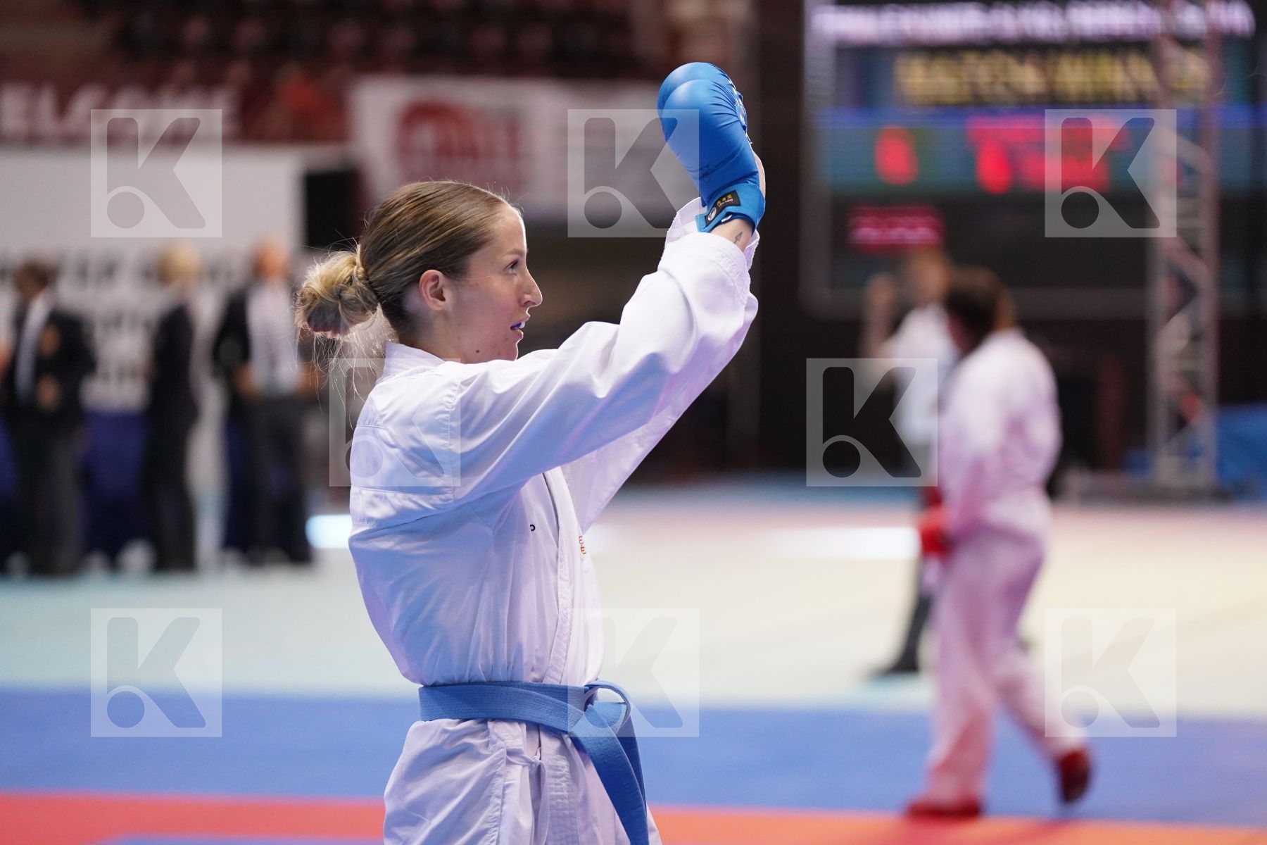 Kumite bronze bout featuring SIVERT LAURA & KOSTOVSKA VERONIKA