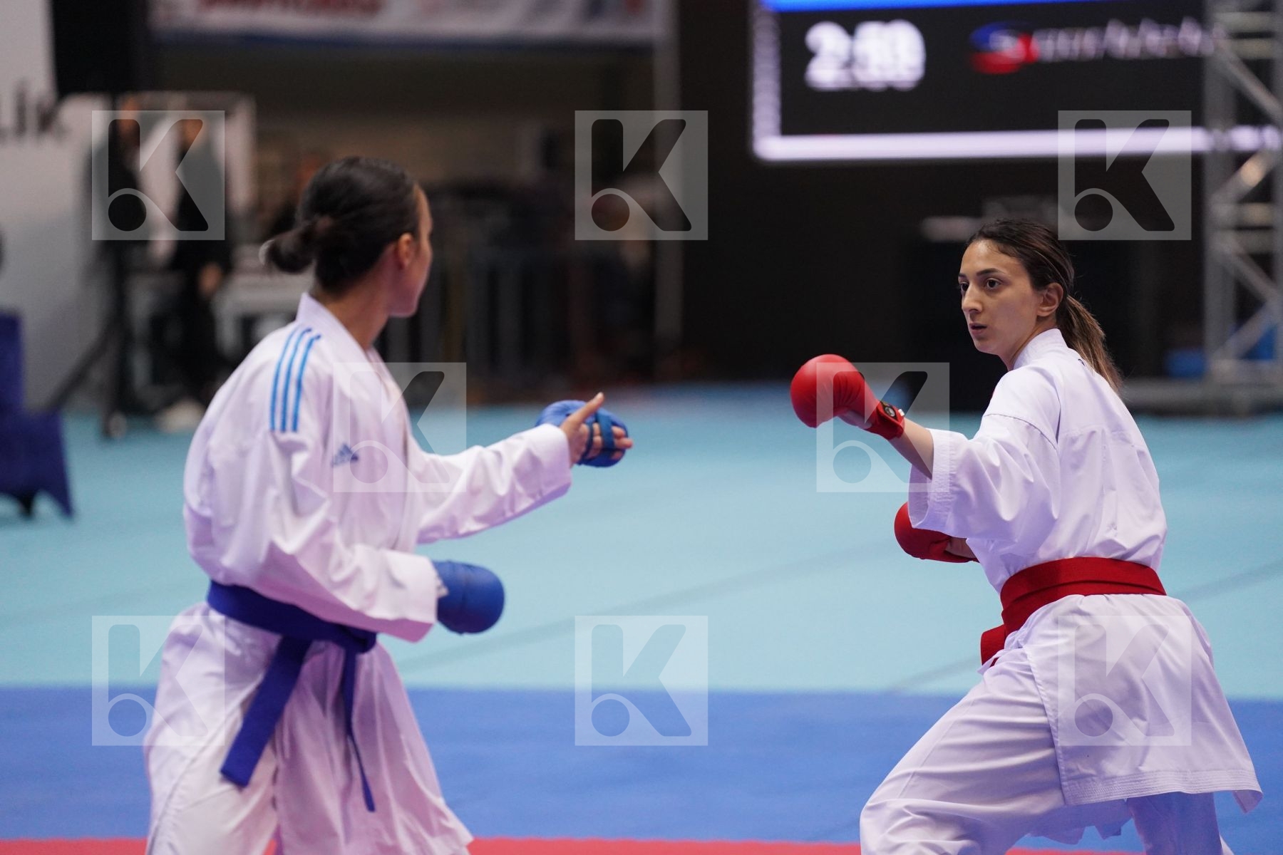 Kumite bronze bout featuring BRUNORI VERONICA	 & SADIGOVA MADINA