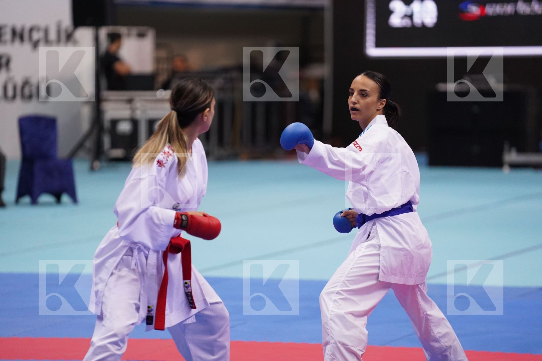 Kumite bronze bout featuring BRUNORI VERONICA	 & SADIGOVA MADINA