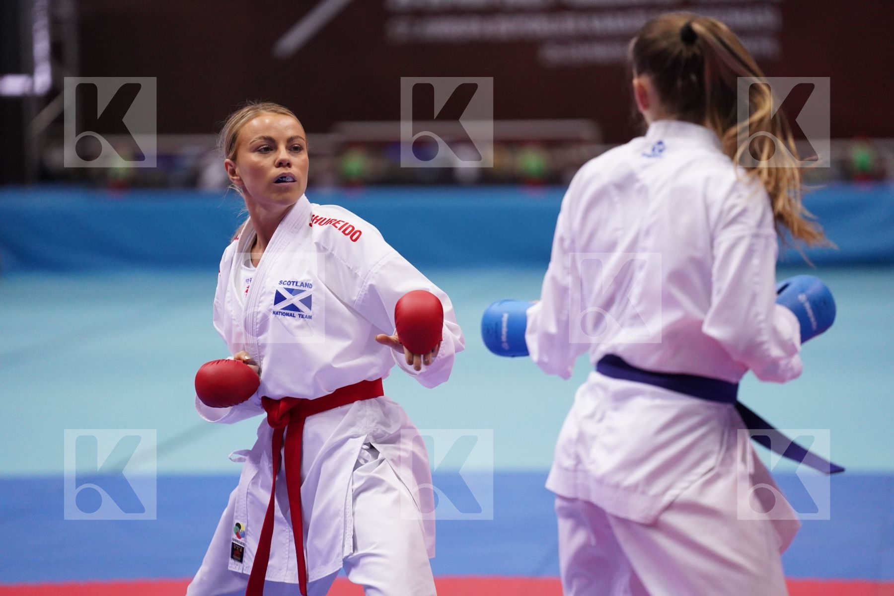 Kumite bronze bout featuring CONNELL AMY & SIPOVIC NEJRA