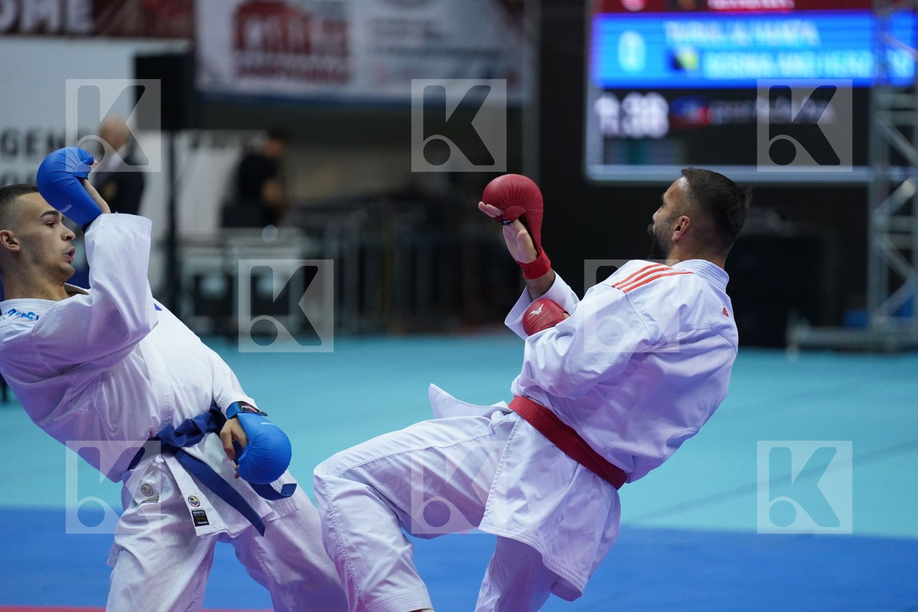 Kumite bronze bout featuring SHABANI ELHAMI & TURULJA HAMZA