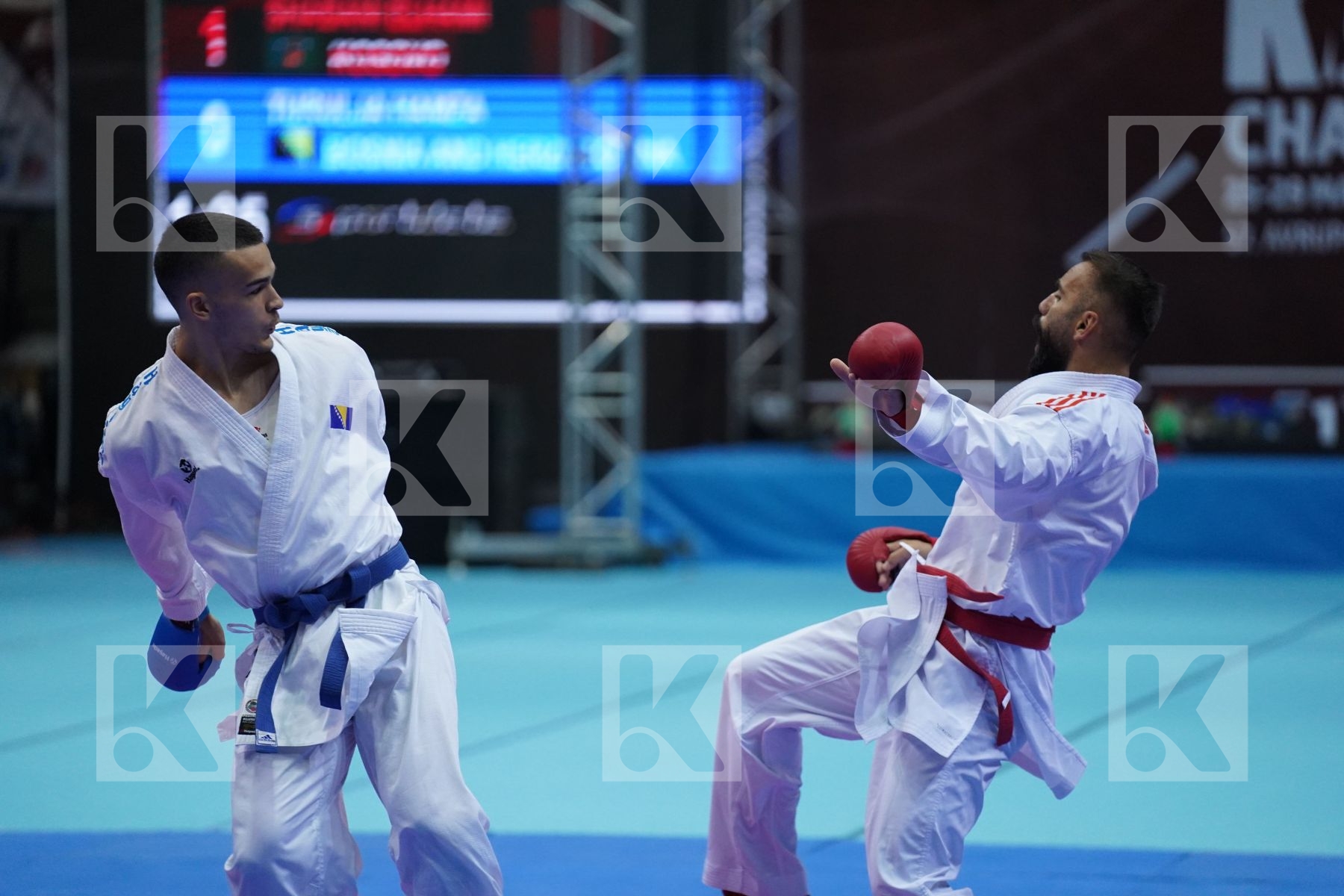 Kumite bronze bout featuring SHABANI ELHAMI & TURULJA HAMZA