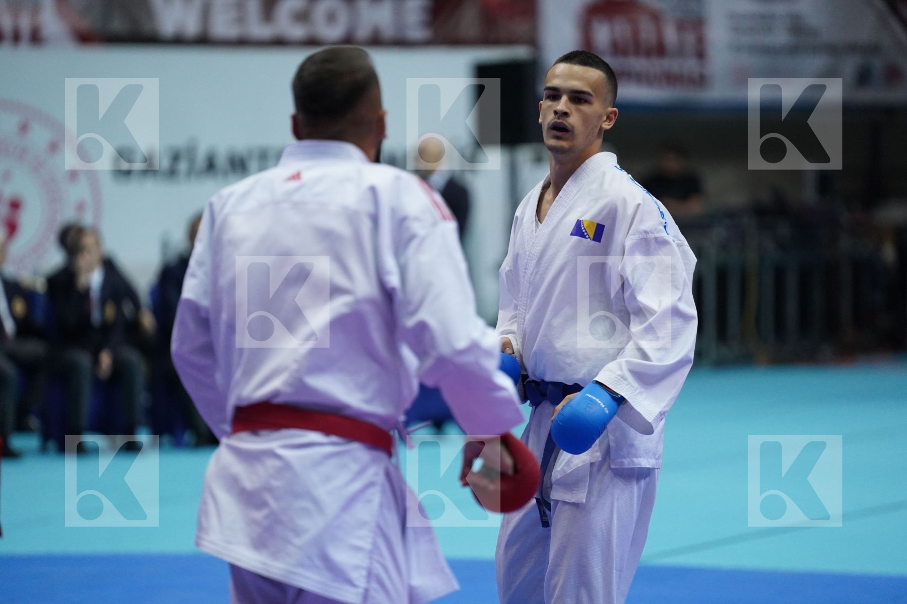 Kumite bronze bout featuring SHABANI ELHAMI & TURULJA HAMZA