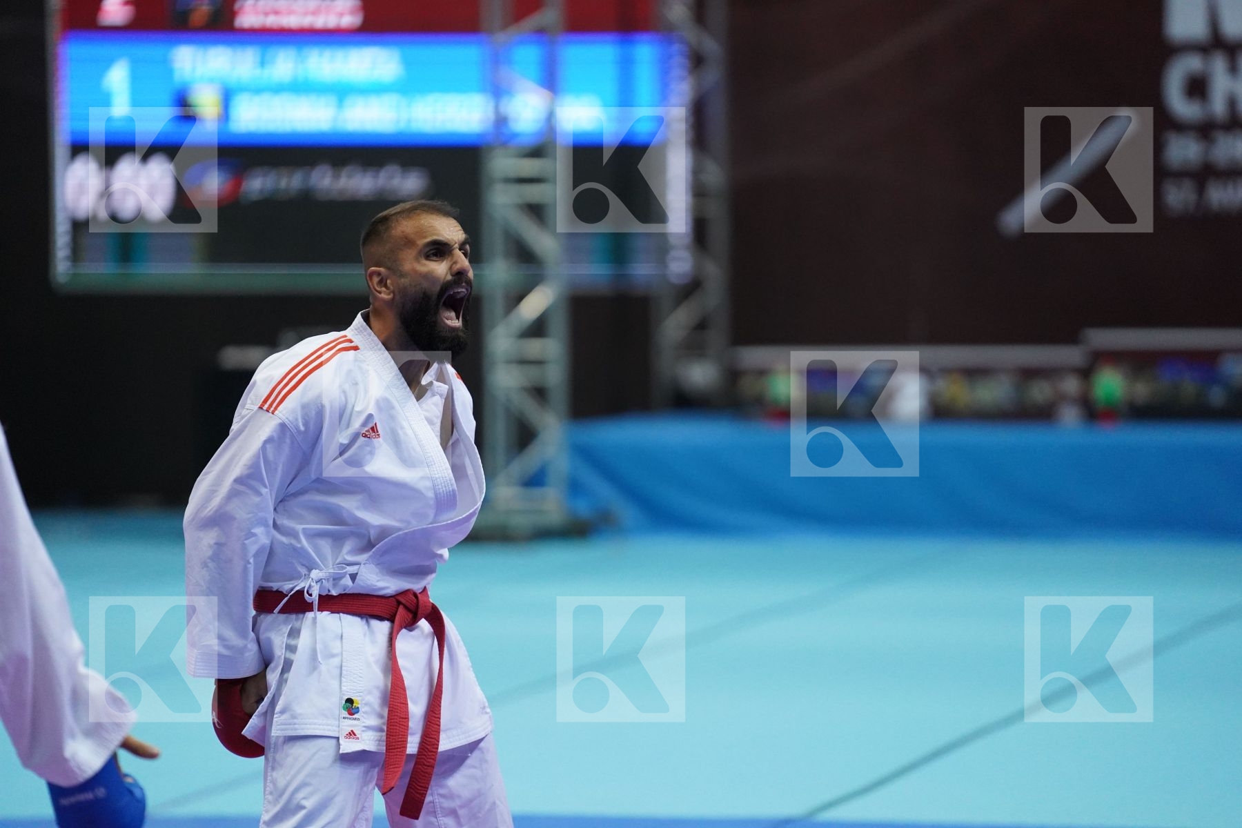 Kumite bronze bout featuring SHABANI ELHAMI & TURULJA HAMZA