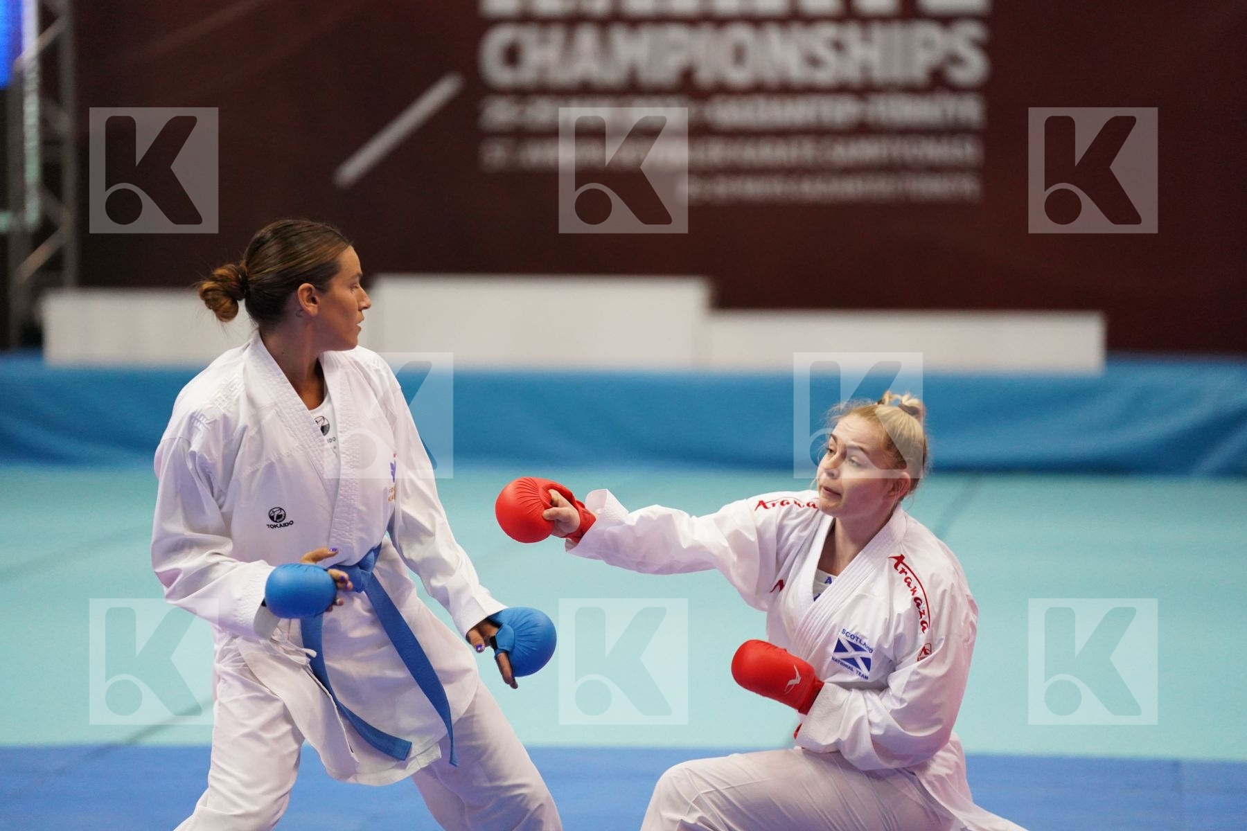 Kumite bronze bout featuring GARCIA NANCY & JUNNER NIAMH