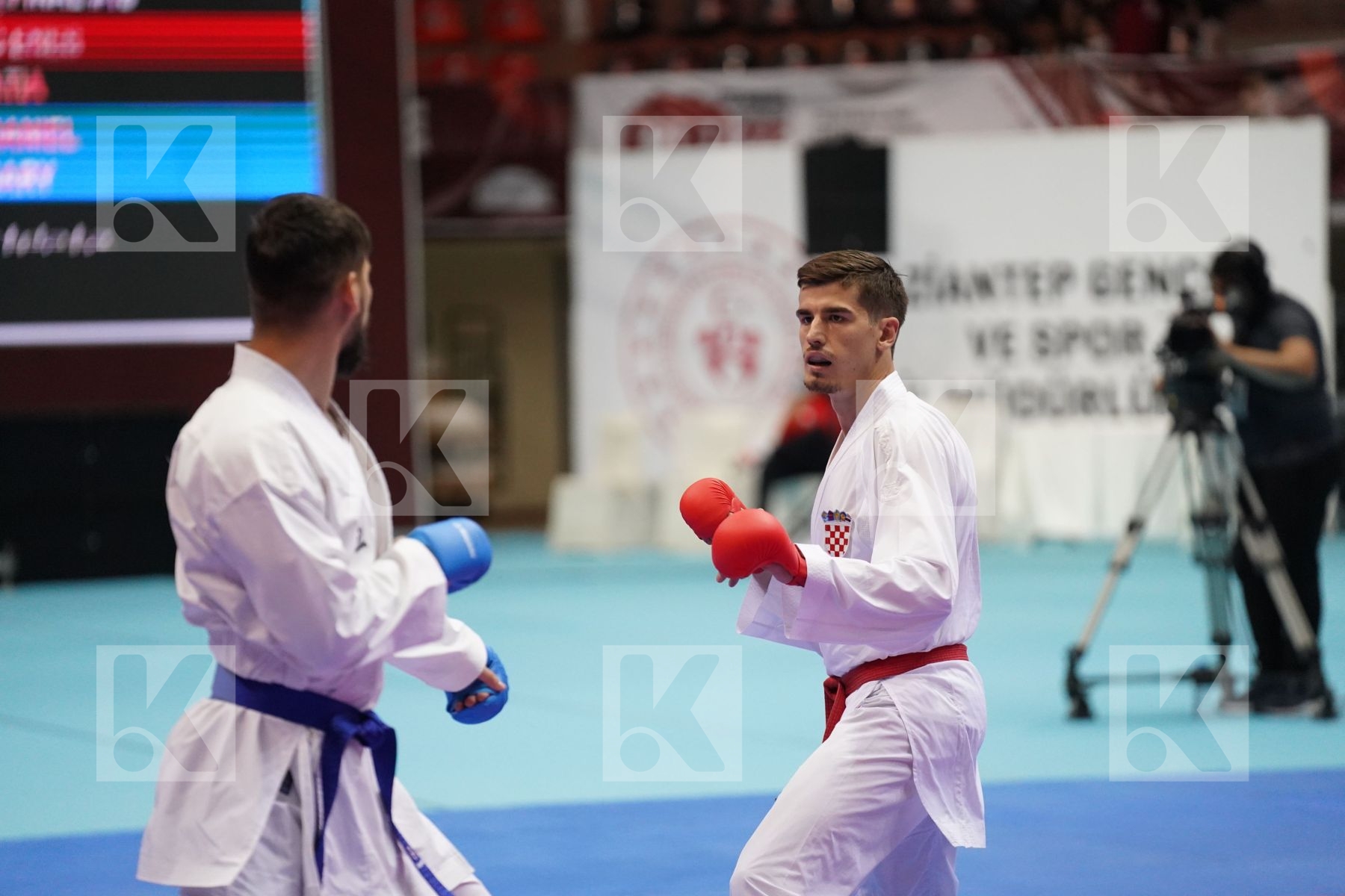 Kumite final bout featuring GARIBOVIC ENES & GYORGY DANIEL