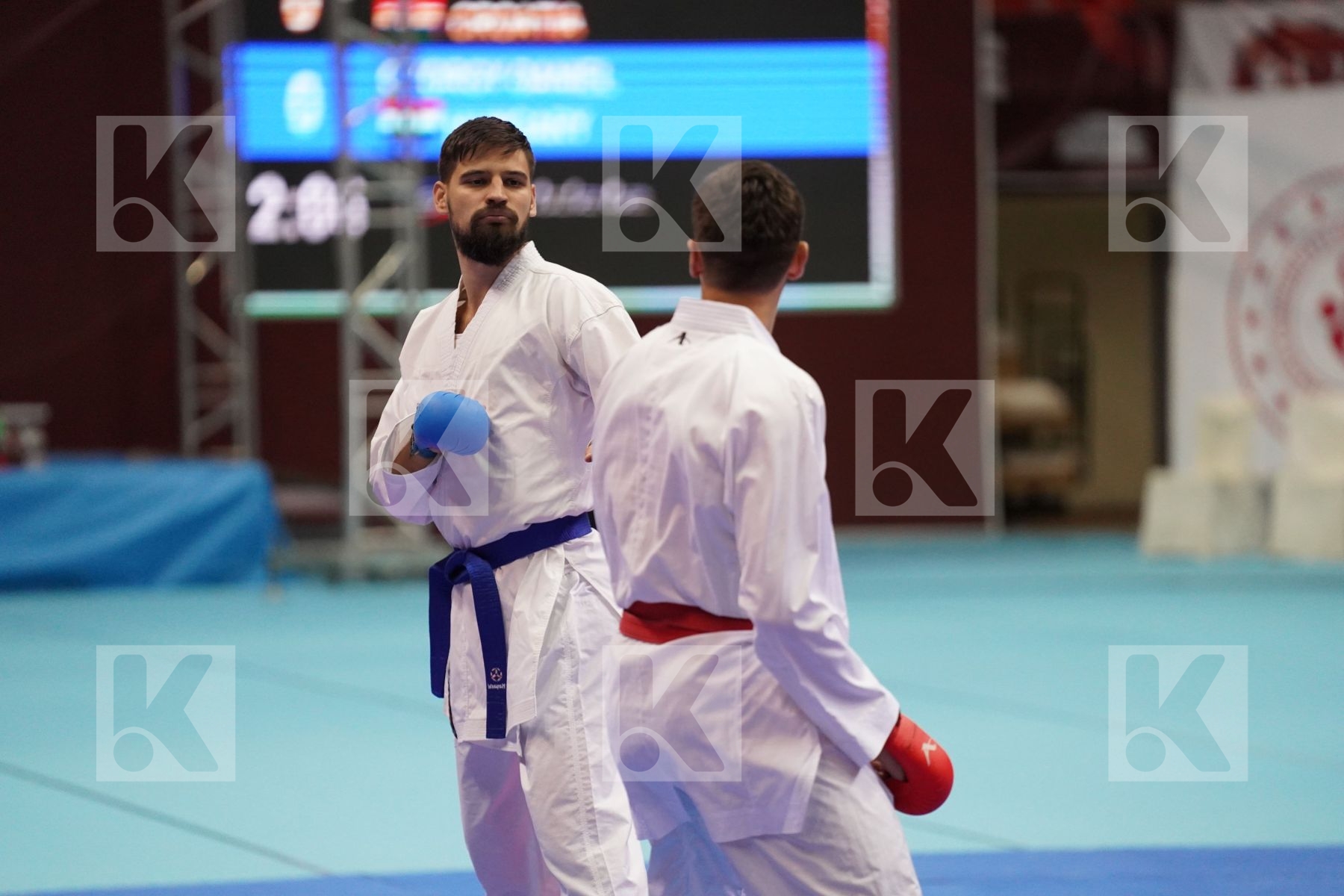 Kumite final bout featuring GARIBOVIC ENES & GYORGY DANIEL