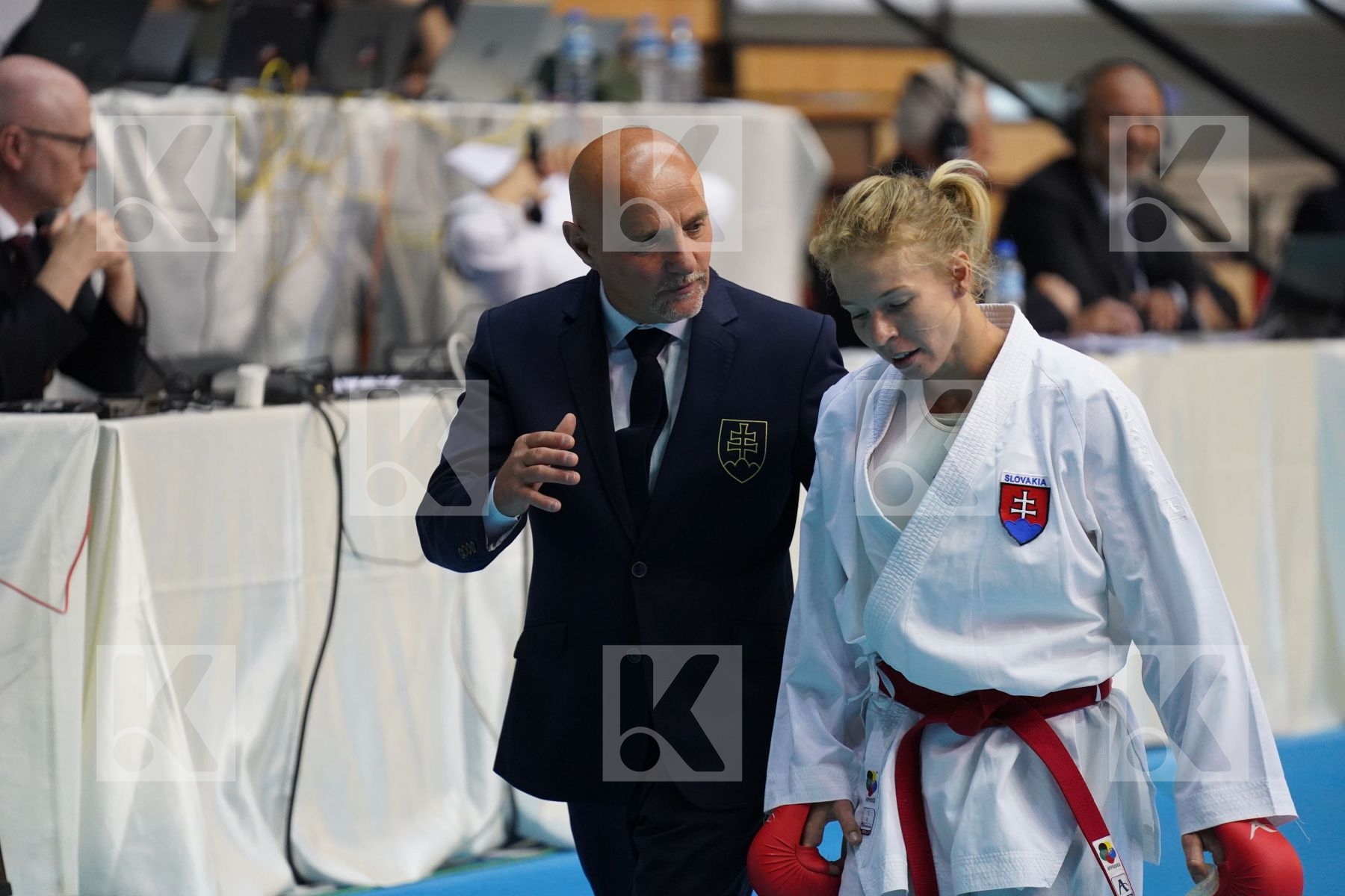 Kumite final bout featuring SUCHANKOVA INGRIDA & MIGGOU ANNA