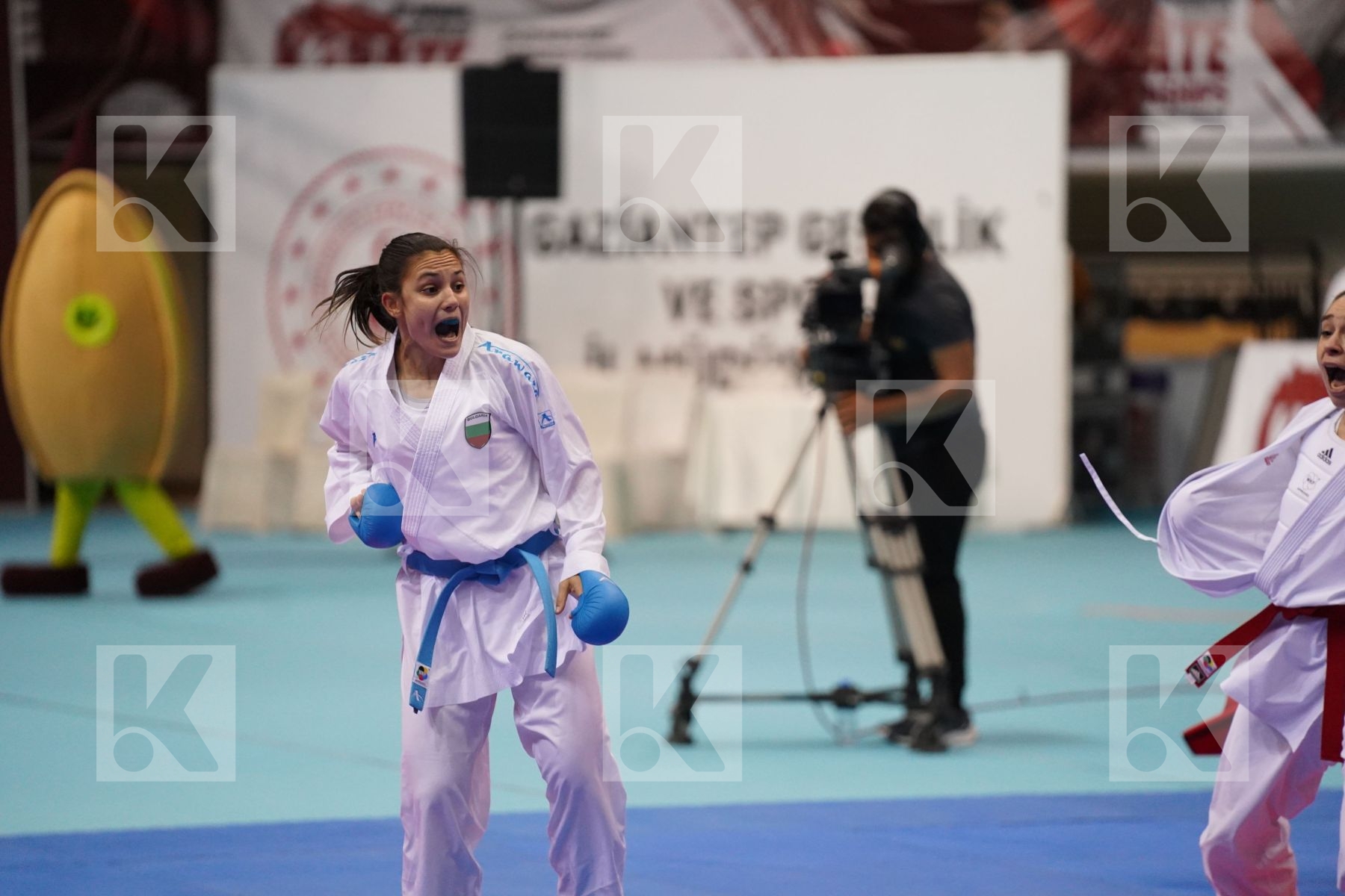 Kumite final bout featuring TERLIUGA ANZHELIKA & GORANOVA IVET