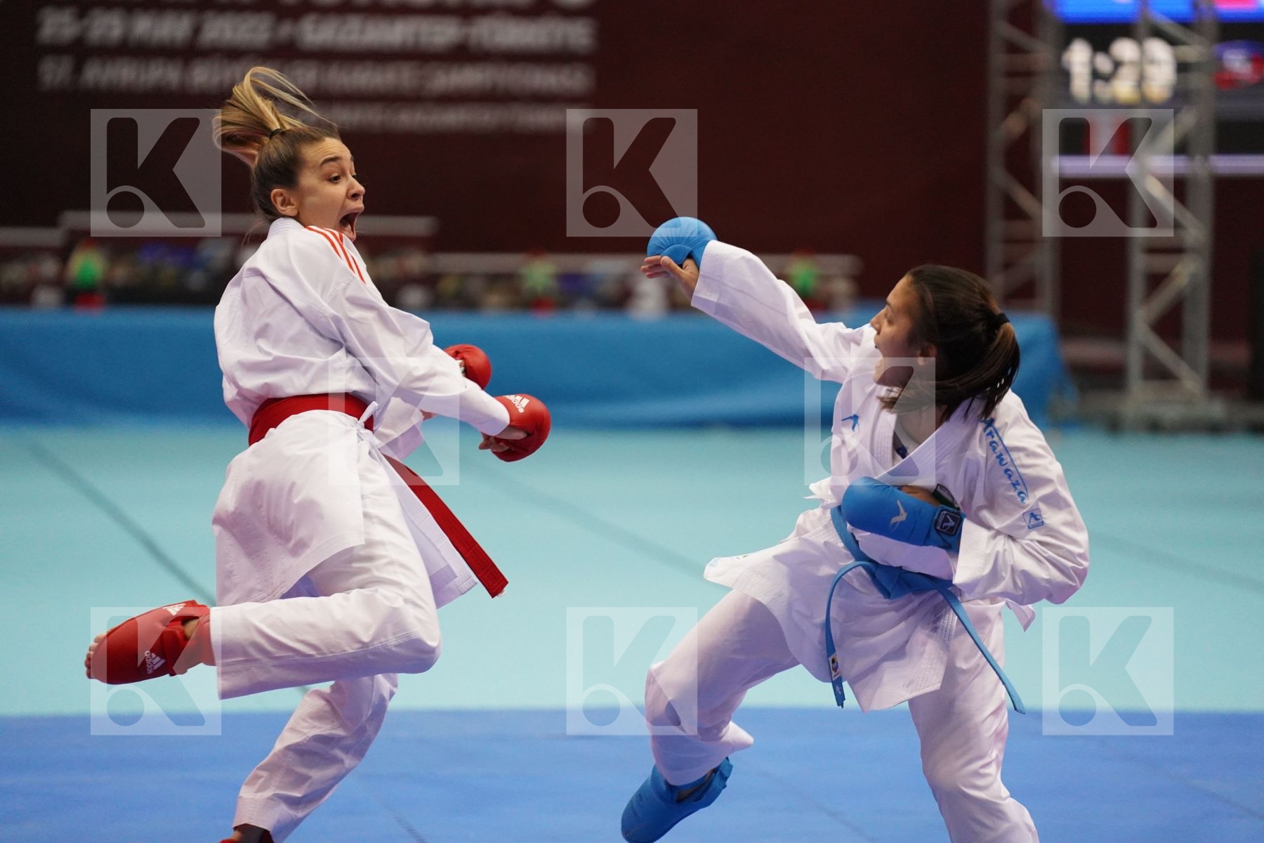 Kumite final bout featuring TERLIUGA ANZHELIKA & GORANOVA IVET