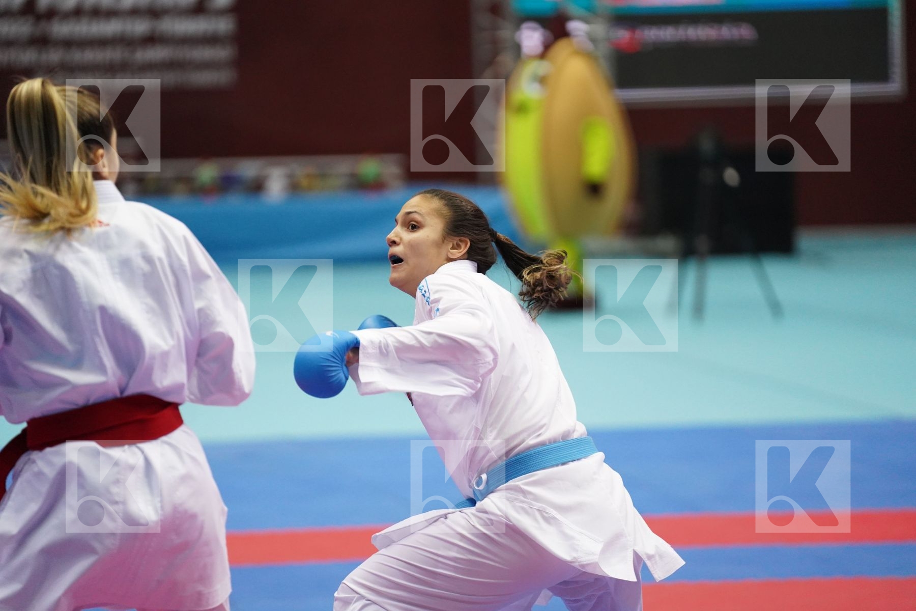 Kumite final bout featuring TERLIUGA ANZHELIKA & GORANOVA IVET